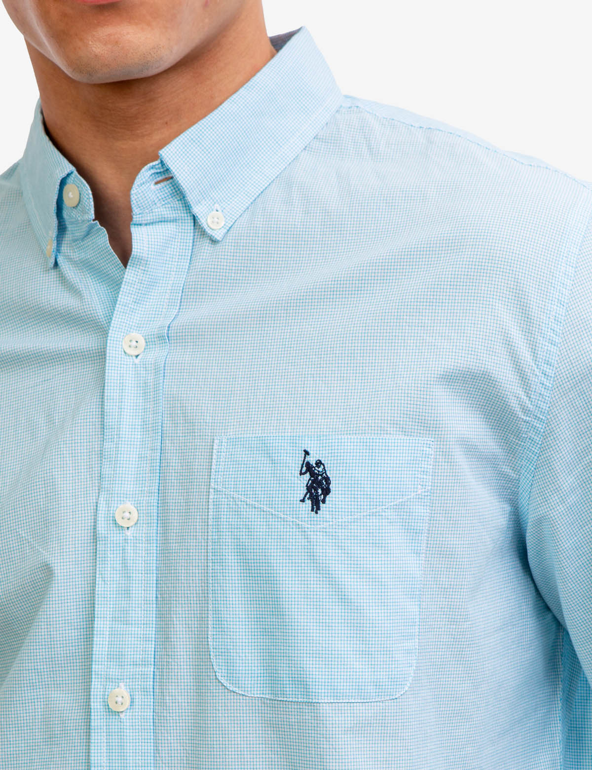 LONG SLEEVE STRETCH POPLIN SHIRT - Image 13