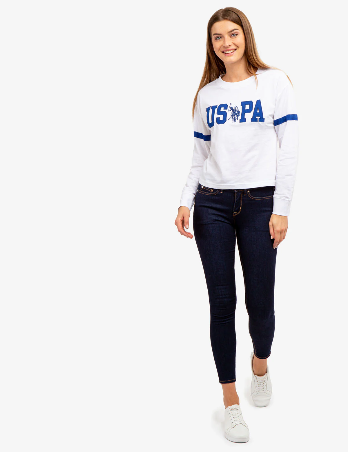 LONG SLEEVE USPA APPLIQUE CROPPED T-SHIRT - Image 7