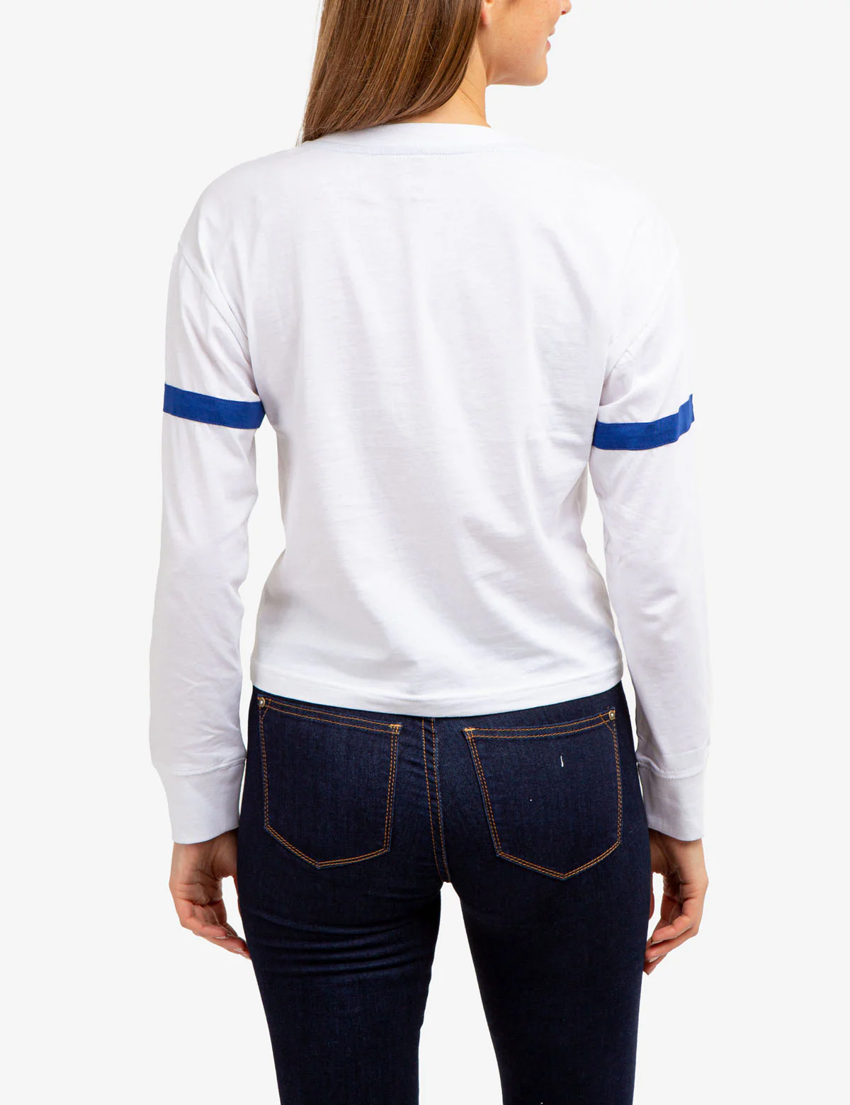 LONG SLEEVE USPA APPLIQUE CROPPED T-SHIRT - Image 9