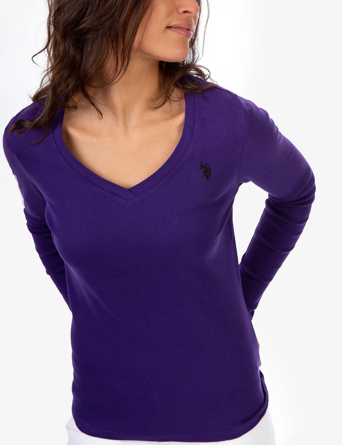 LONG SLEEVE V-NECK T-SHIRT - Image 12