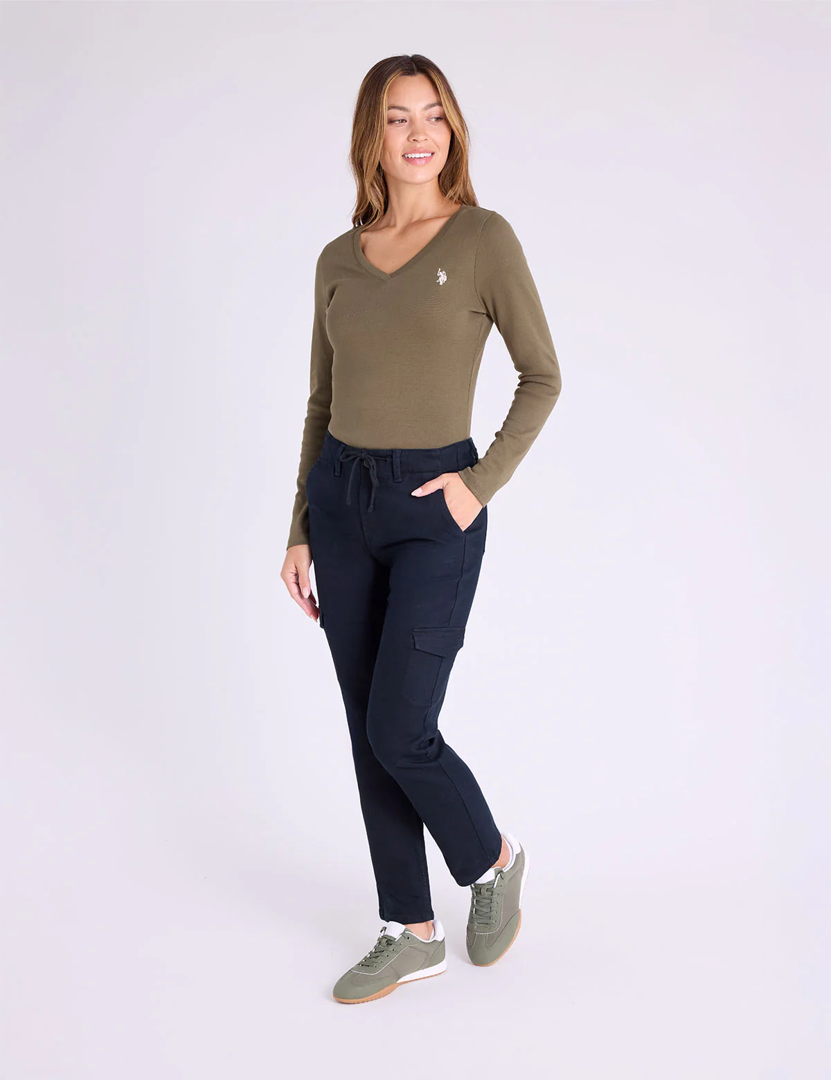 LONG SLEEVE V-NECK T-SHIRT - Image 6