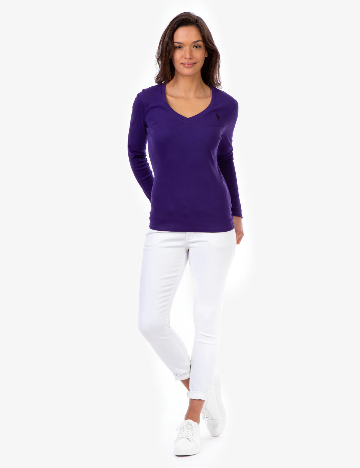 LONG SLEEVE V-NECK T-SHIRT - Image 9
