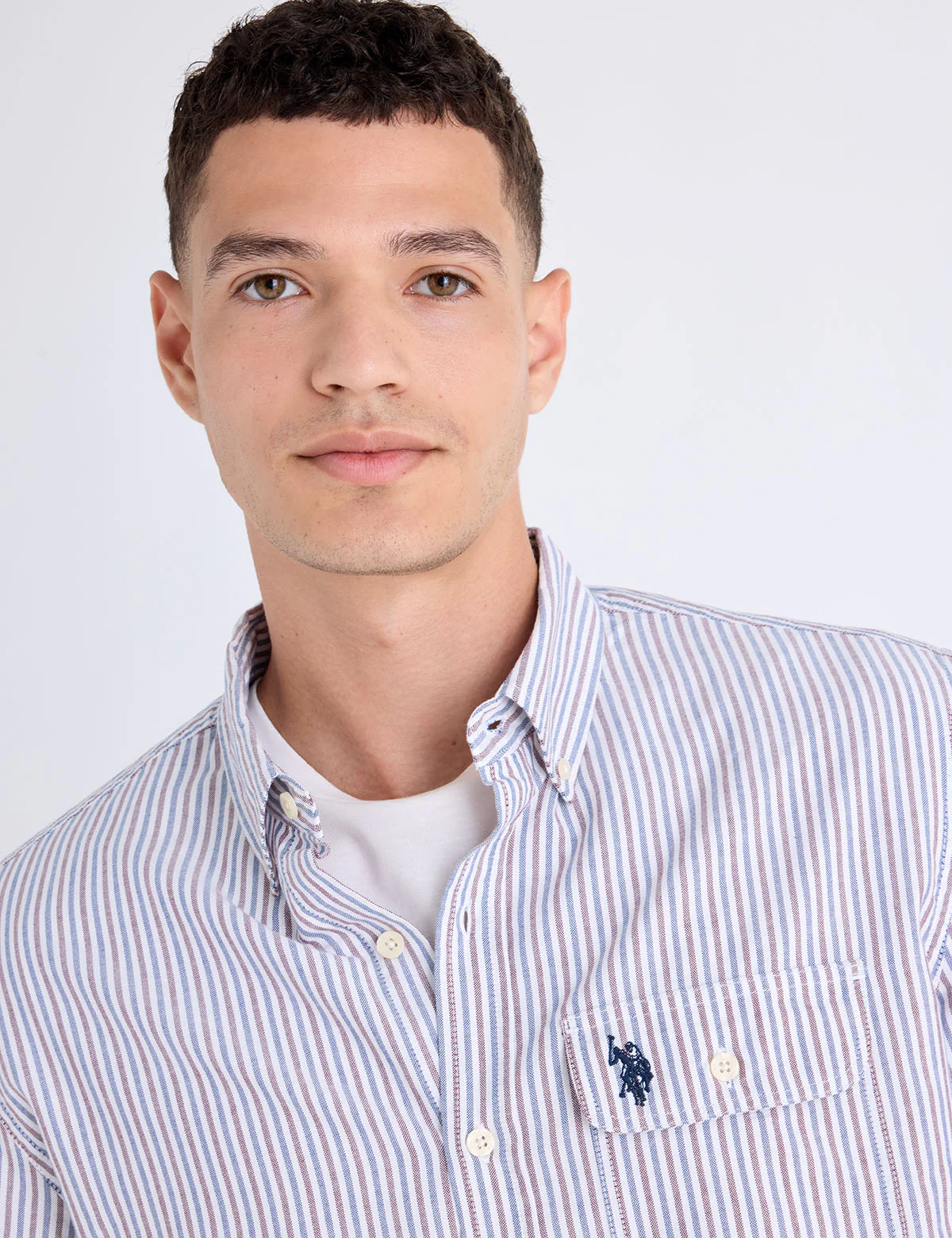 LONG SLEEVE VERTICAL STRIPE OXFORD SHIRT - Image 2
