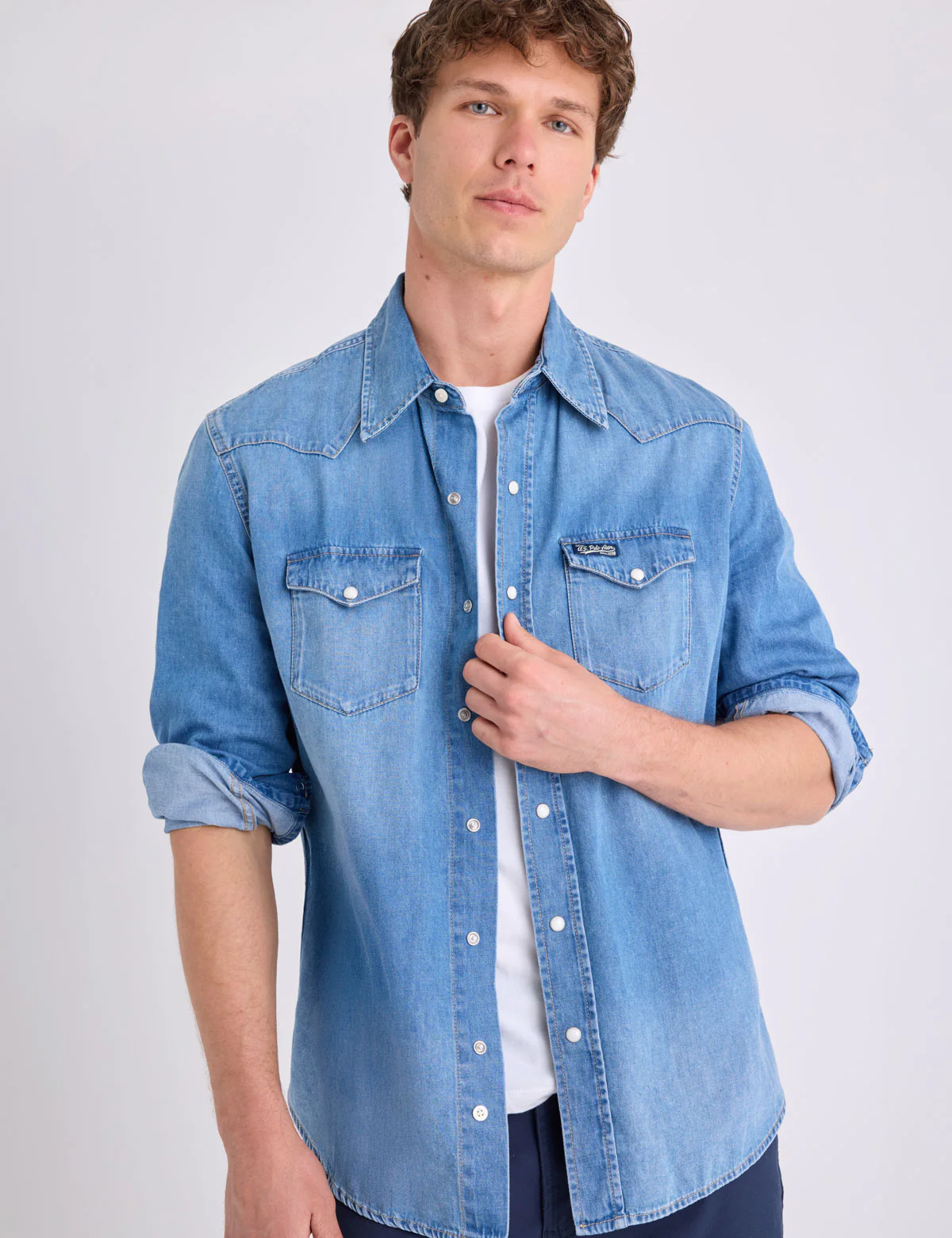 LONG SLEEVE WESTERN DENIM SHIRT