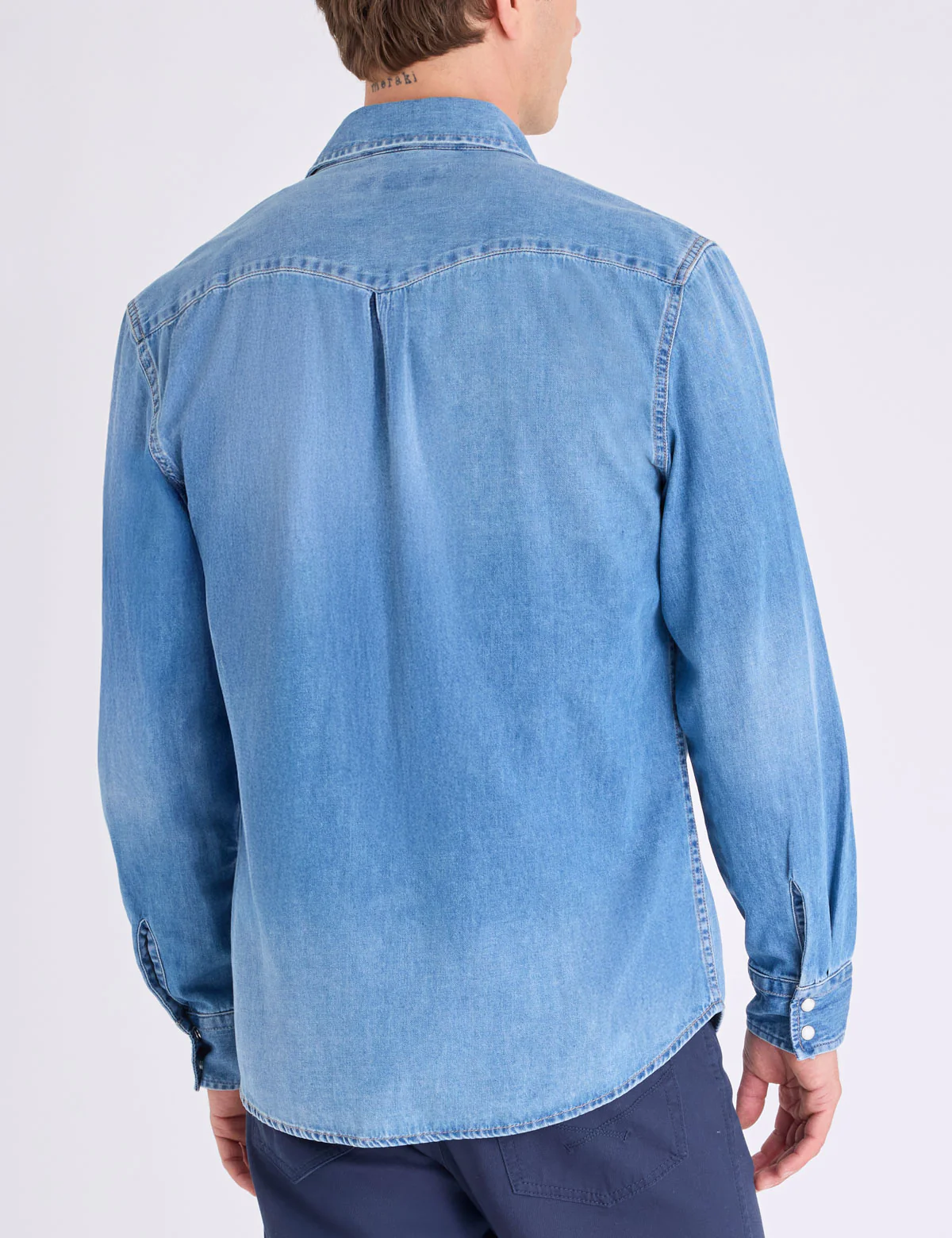 LONG SLEEVE WESTERN DENIM SHIRT - Image 5