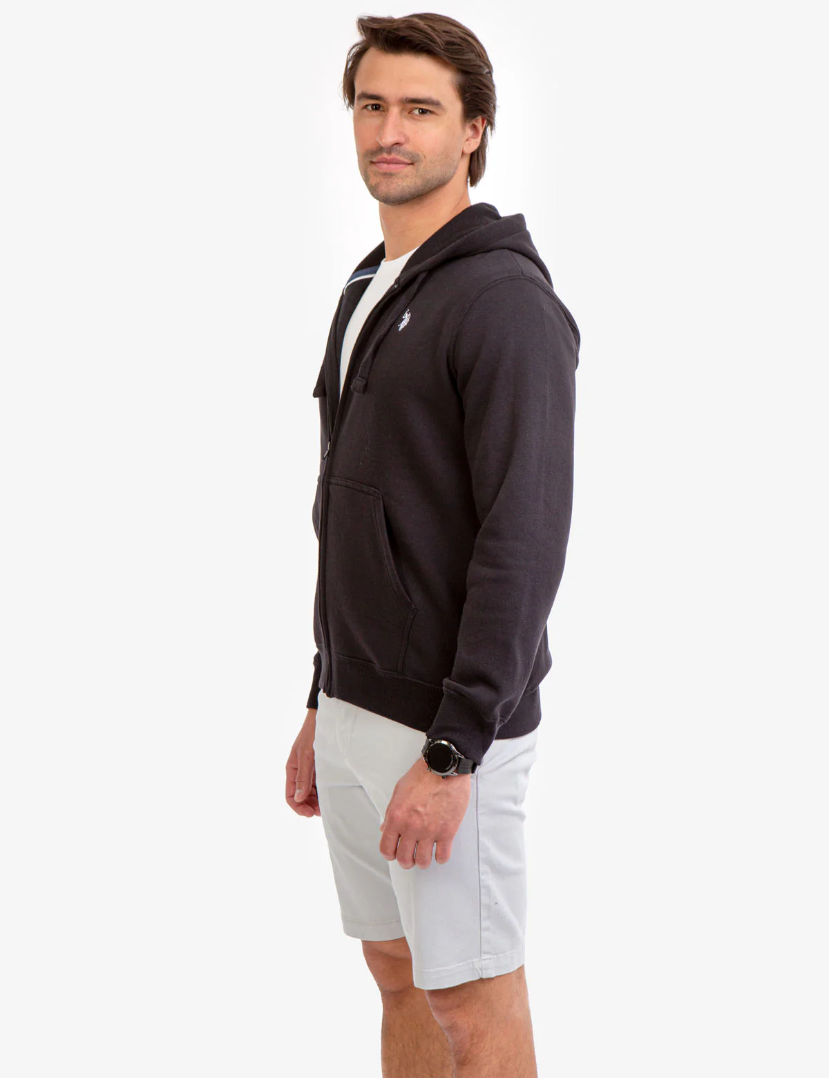 SMALL LOGO FULL ZIP LINED HOODIE - Image 4
