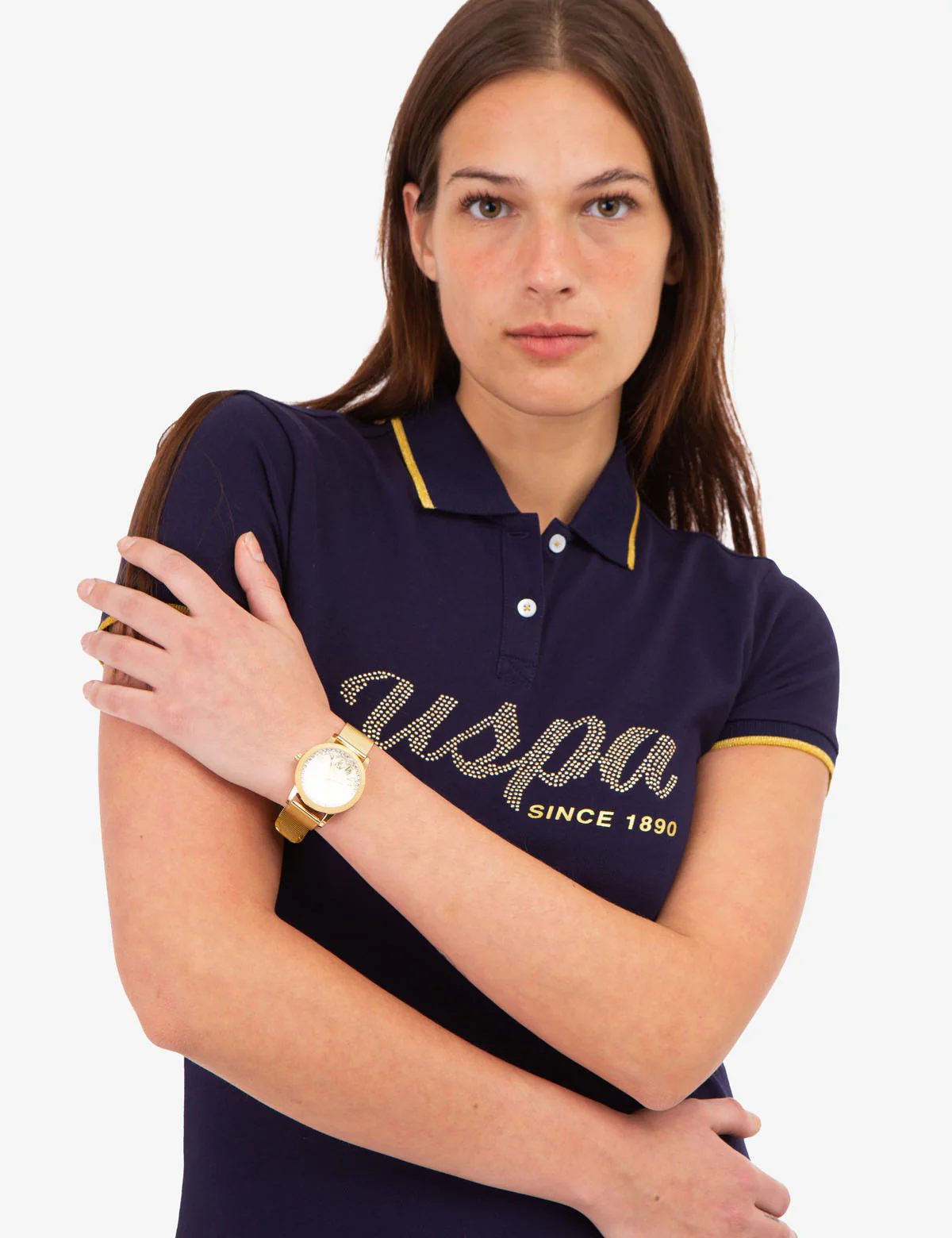 LUREX SCRIPT TIPPED POLO SHIRT - Image 11