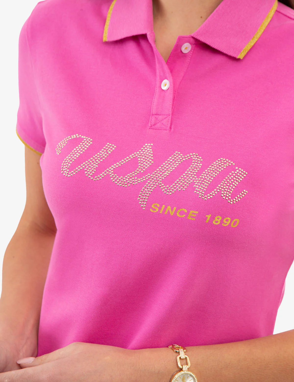 LUREX SCRIPT TIPPED POLO SHIRT - Image 2