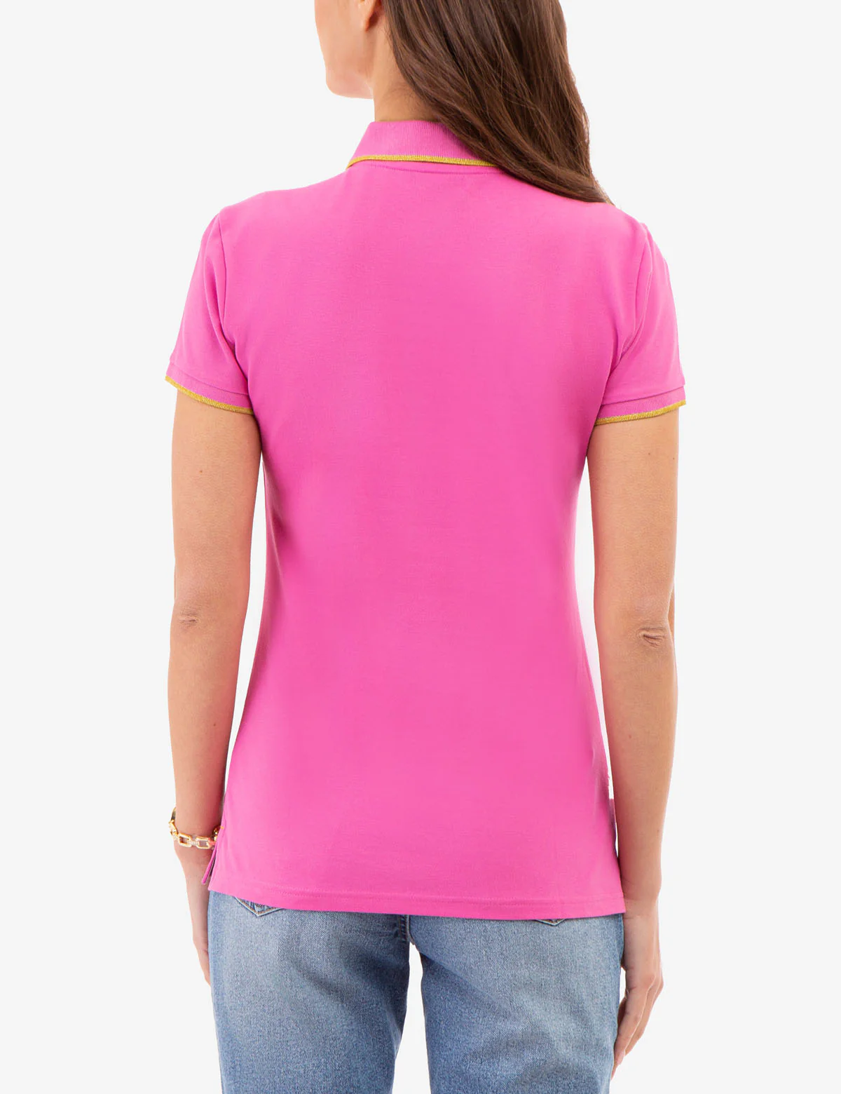 LUREX SCRIPT TIPPED POLO SHIRT - Image 4
