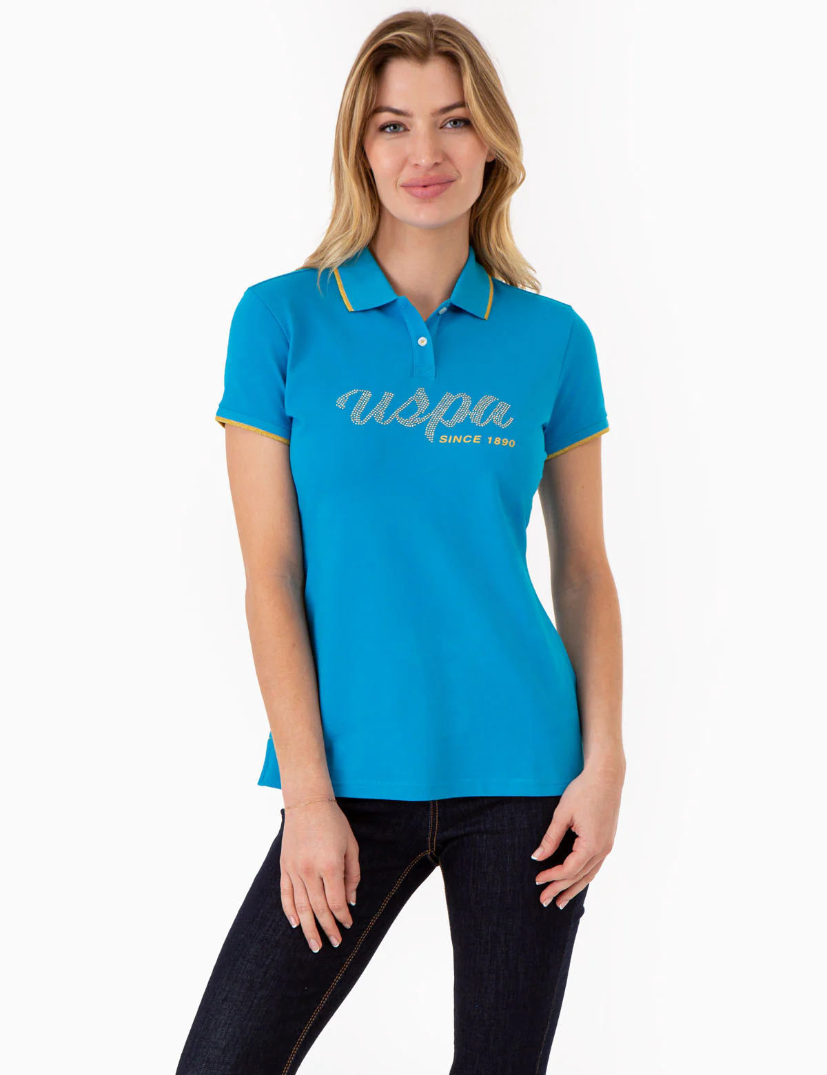 LUREX SCRIPT TIPPED POLO SHIRT - Image 5