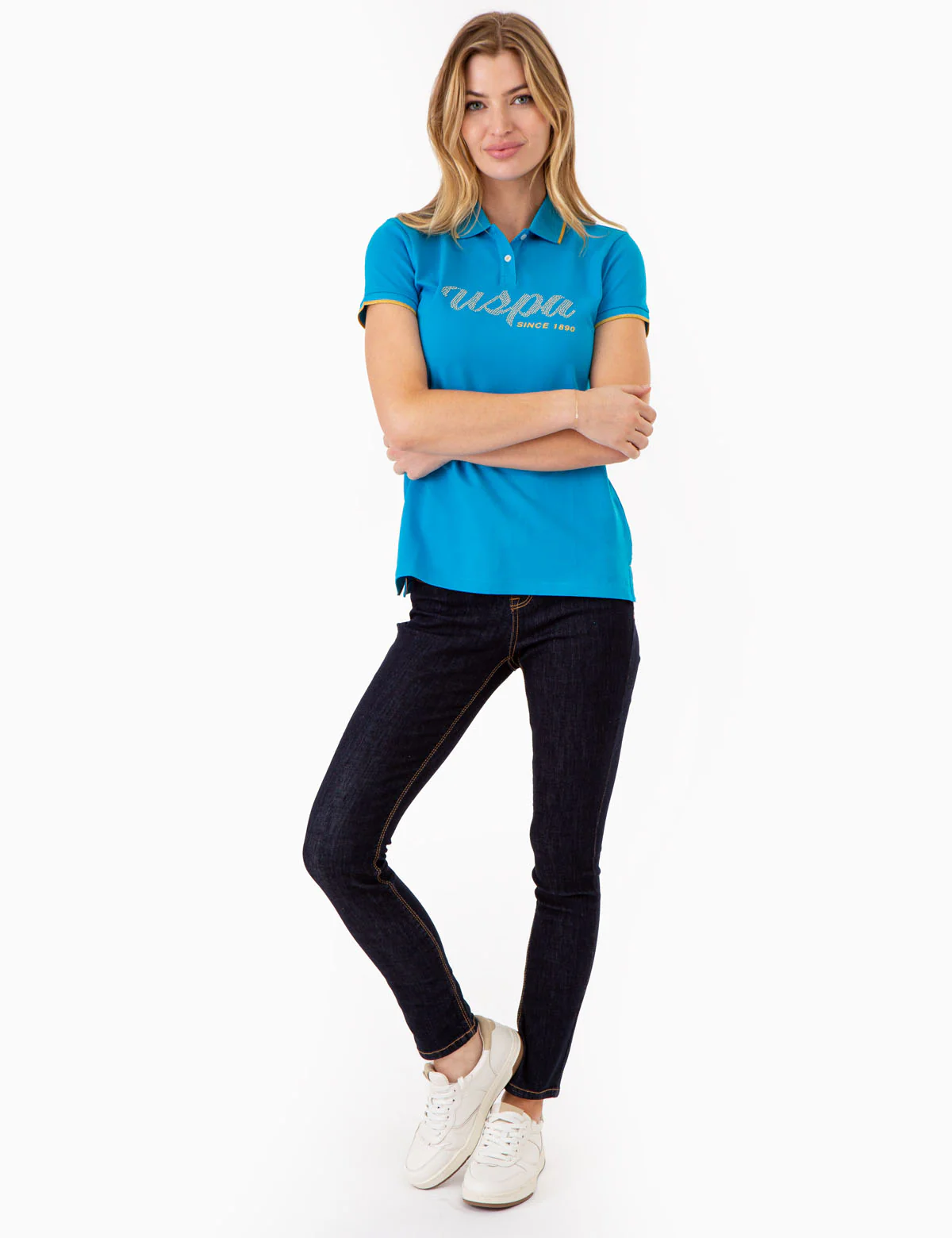 LUREX SCRIPT TIPPED POLO SHIRT - Image 6