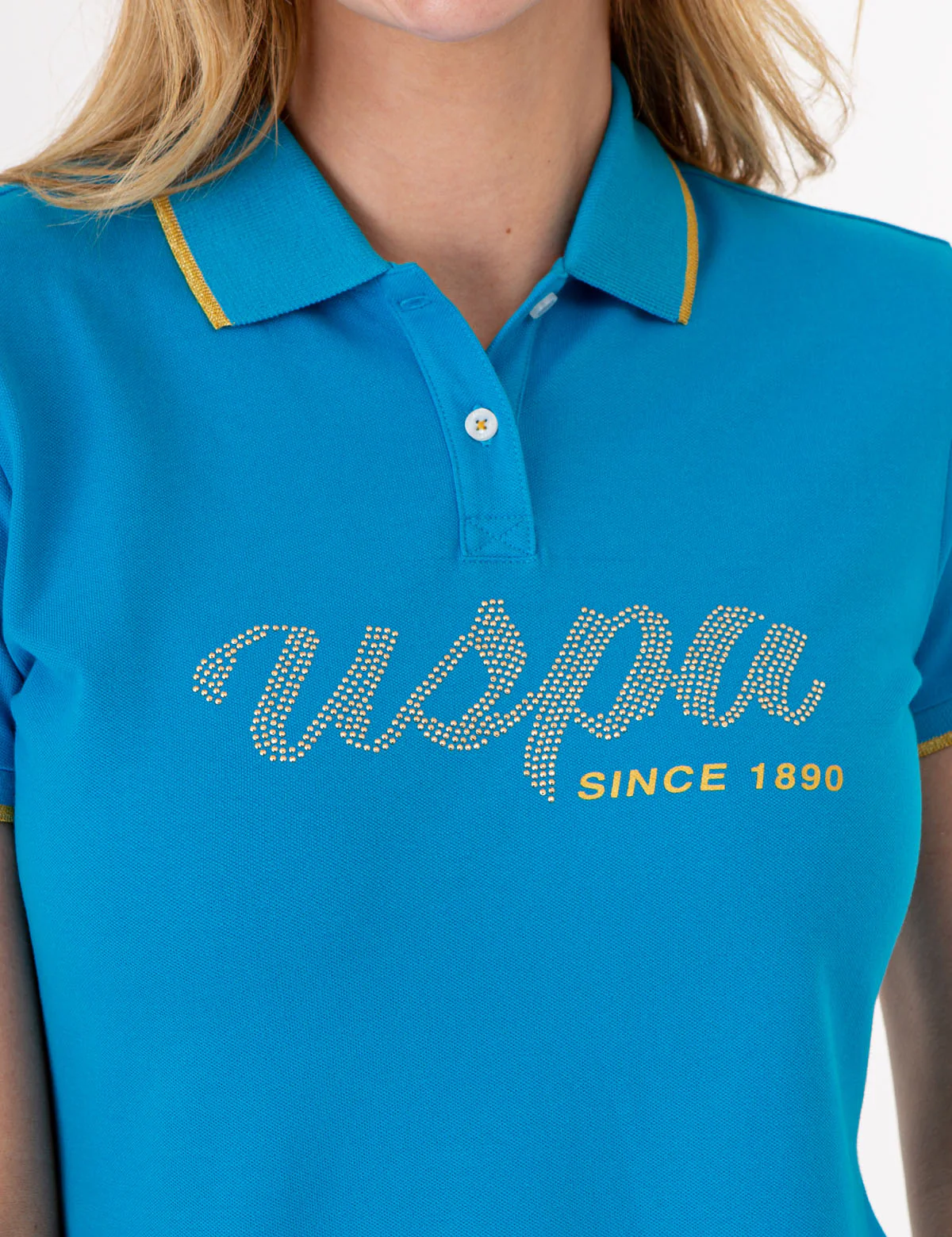 LUREX SCRIPT TIPPED POLO SHIRT - Image 7