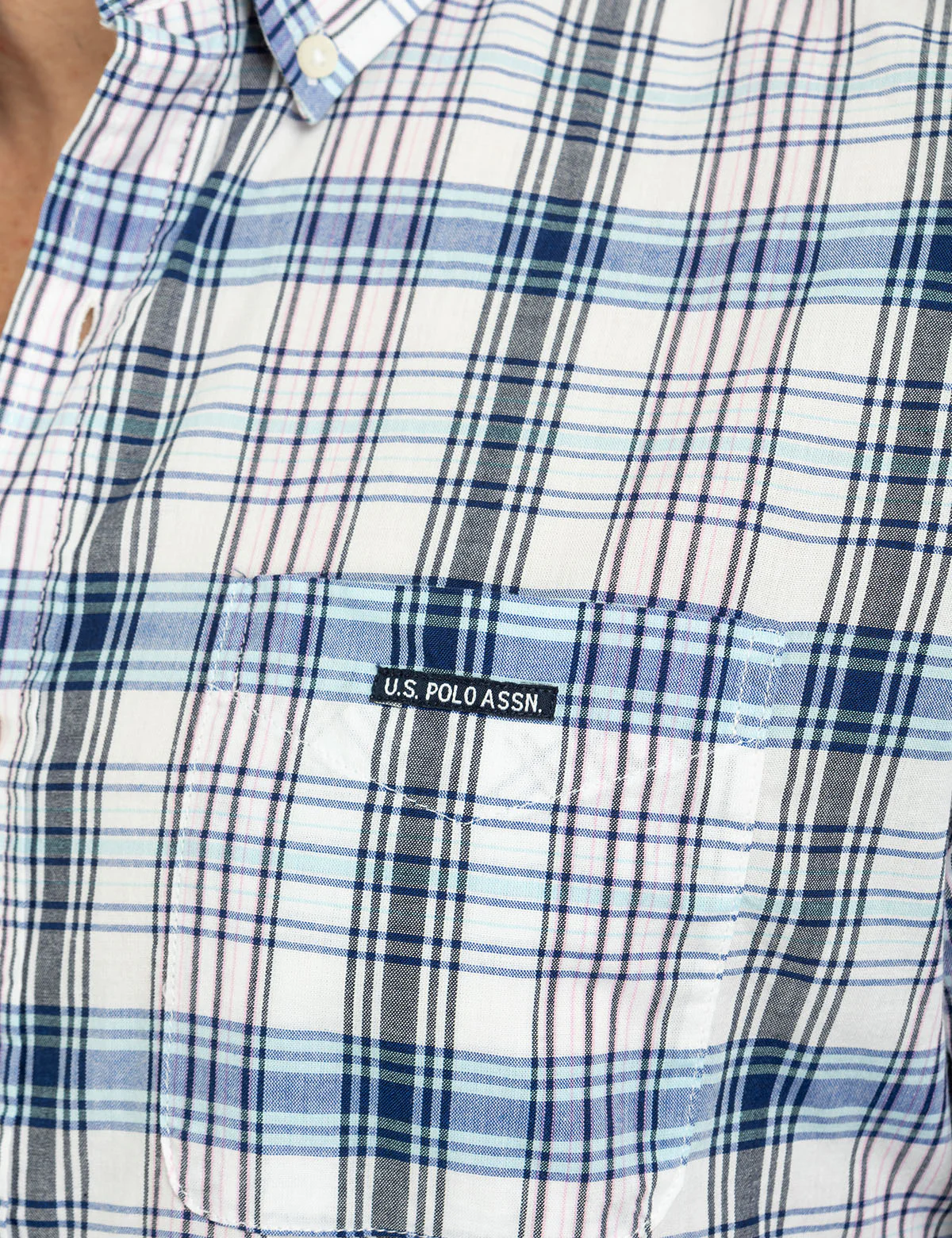 MADRAS PLAID PRINT LONG SLEEVE WOVEN SHIRT - Image 3