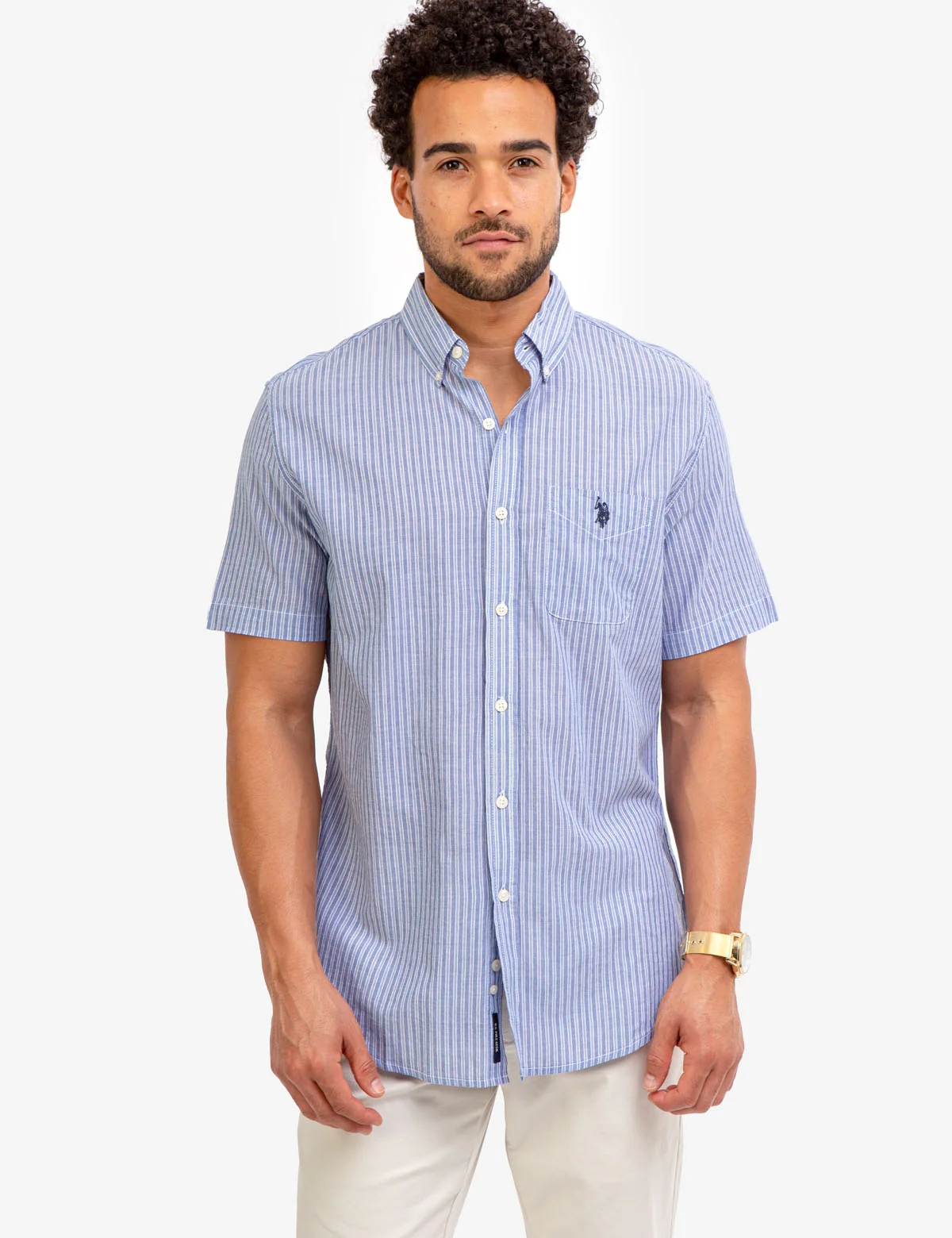 MADRAS STRIPE SHORT SLEEVE SHIRT - Image 2