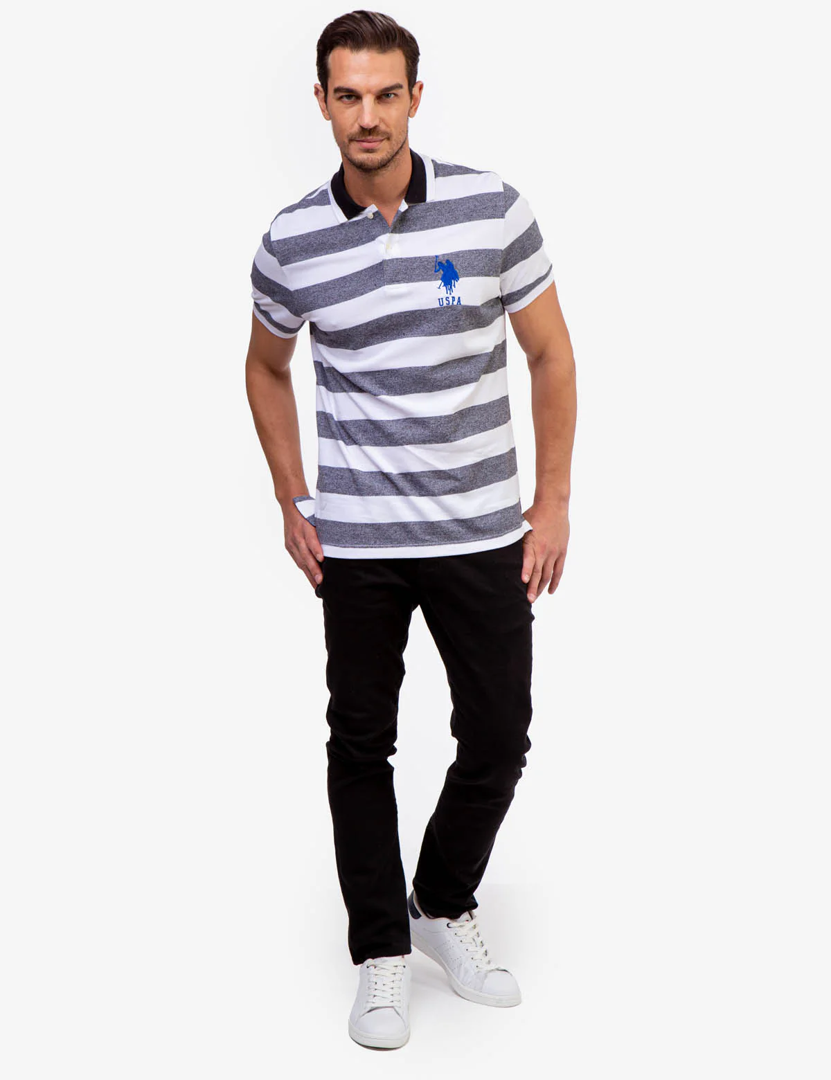 MARLED PIQUE STRIPE POLO SHIRT - Image 11