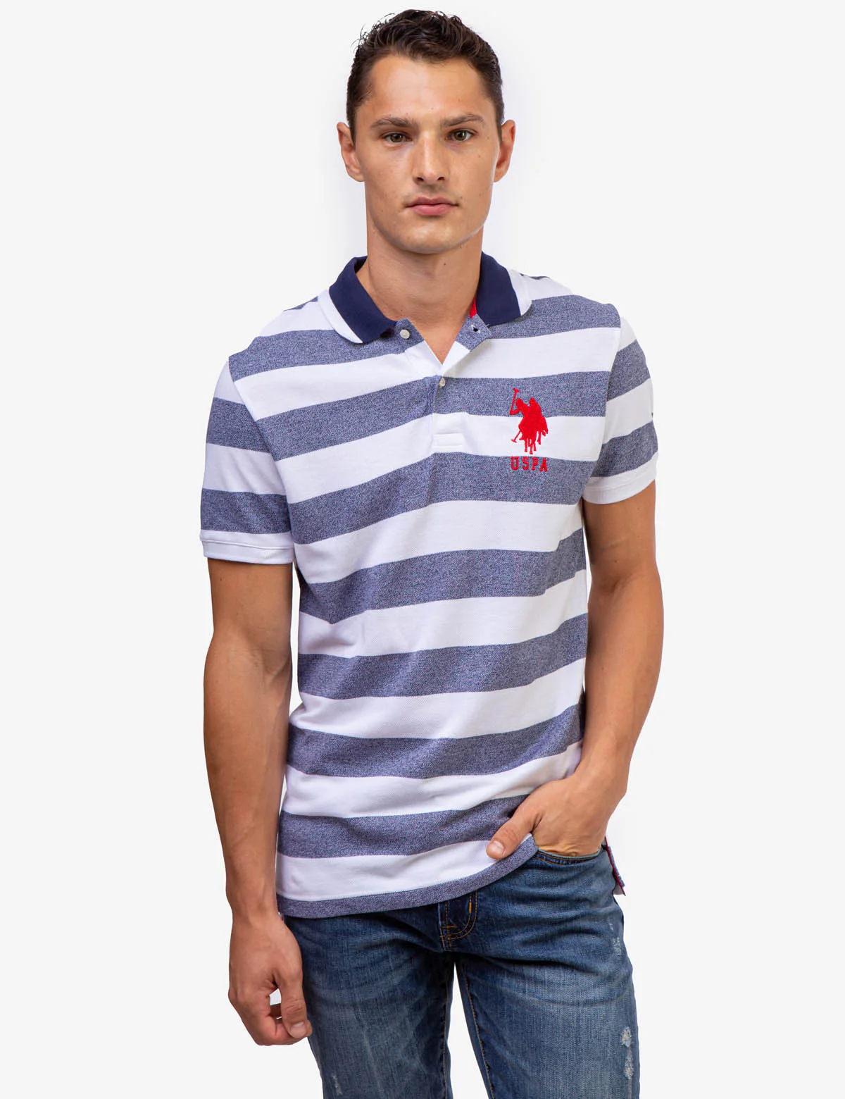 MARLED PIQUE STRIPE POLO SHIRT - Image 15