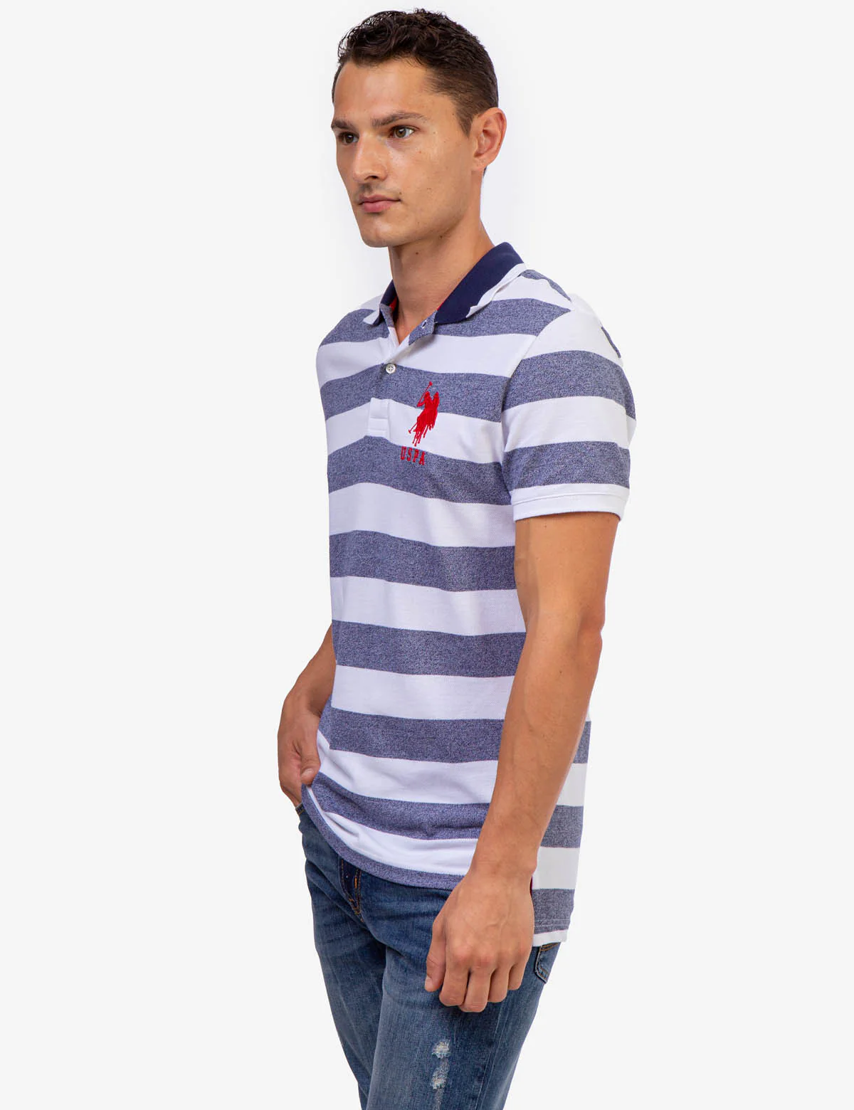 MARLED PIQUE STRIPE POLO SHIRT - Image 17