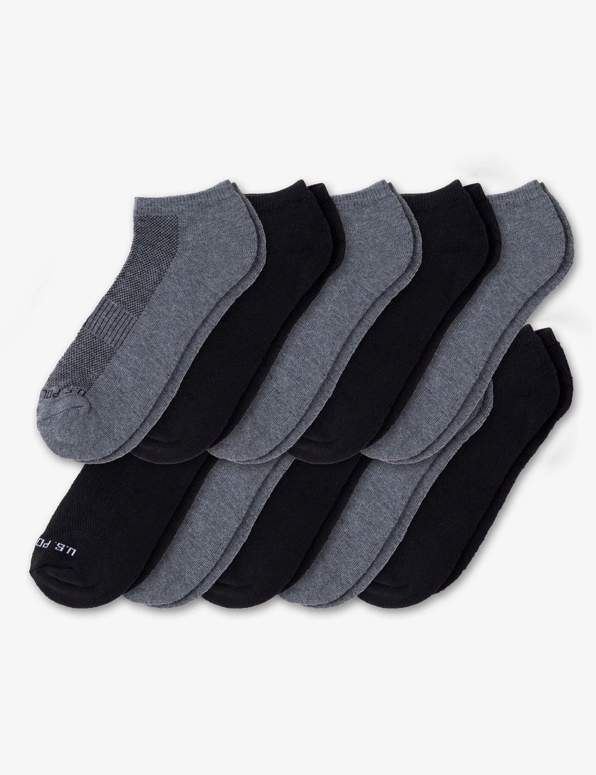 MENS 10 PACK PERFORMANCE LOW CUT SOCKS