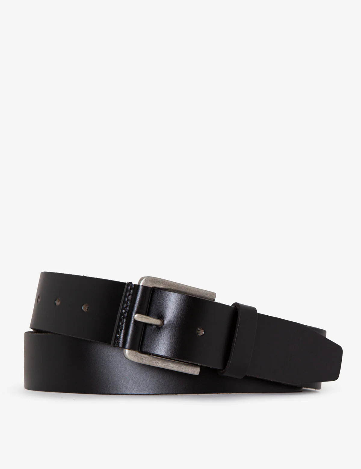 MENS 38MM LEATHER WRAPPED BUCKLE BELT - Image 2