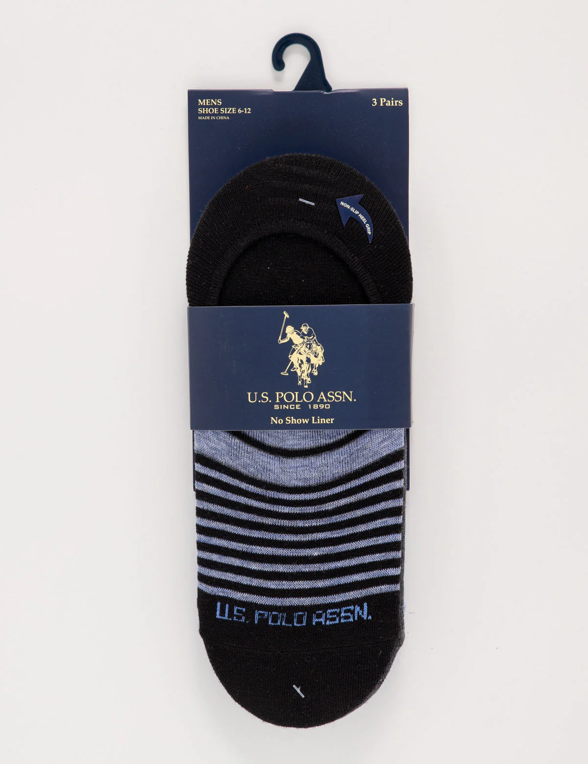 MENS 3PK STRIPED ASSORTED LINERS - Image 2