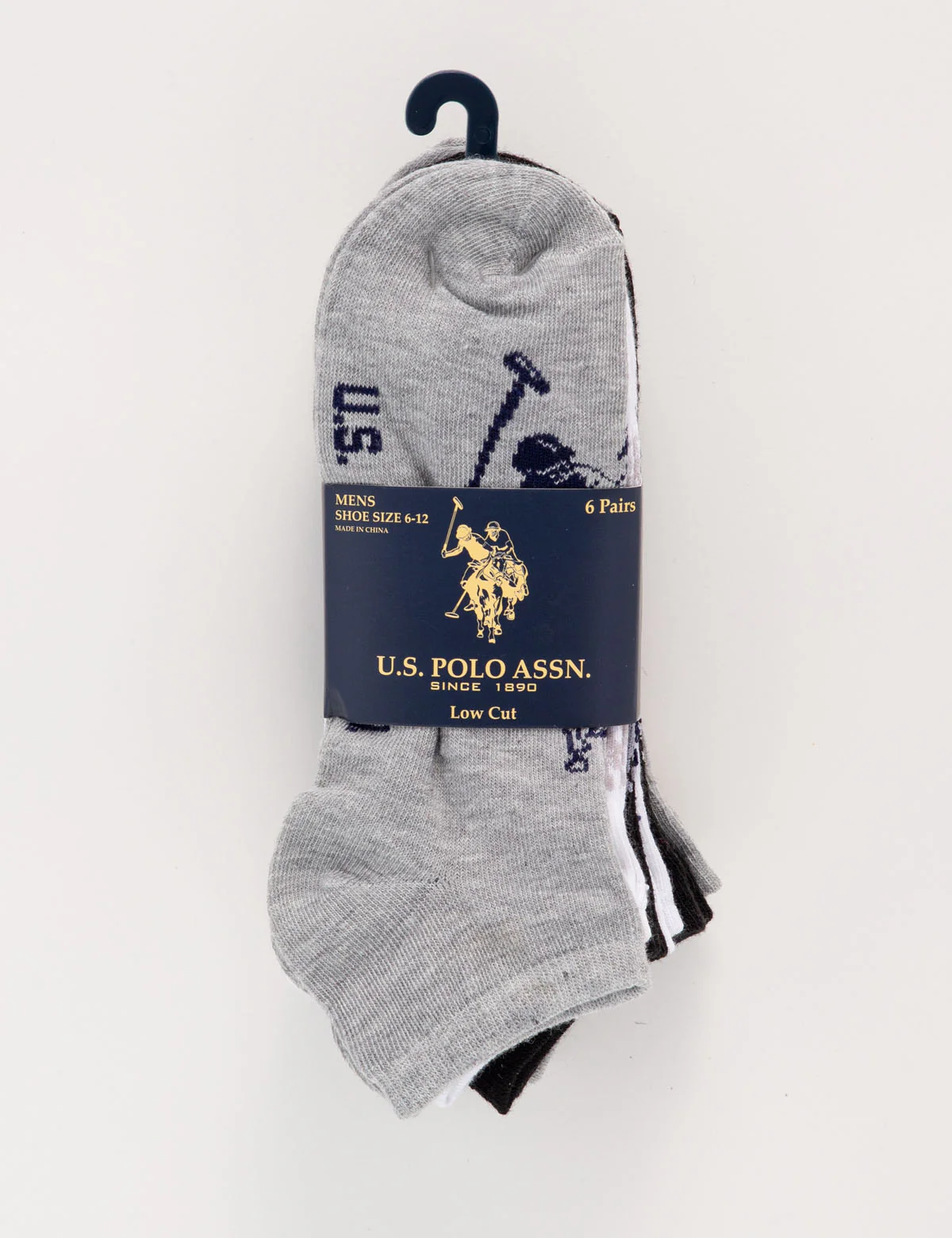 MENS 6PK ASSORTED BIG DHM LOW CUT SOCKS - Image 2