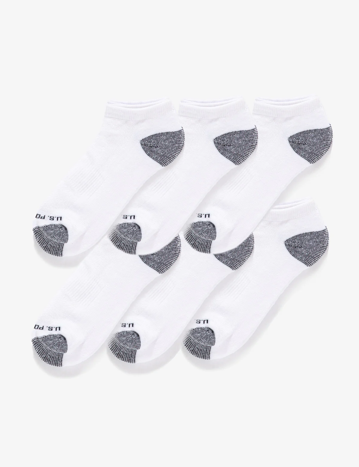 MENS 6PK LOW CUT PERFORMANCE SOCKS