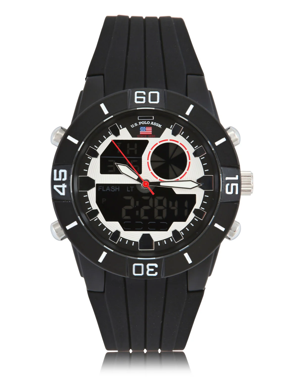 MENS BLACK STRAP ANA DIGI SPORT WATCH - Image 4