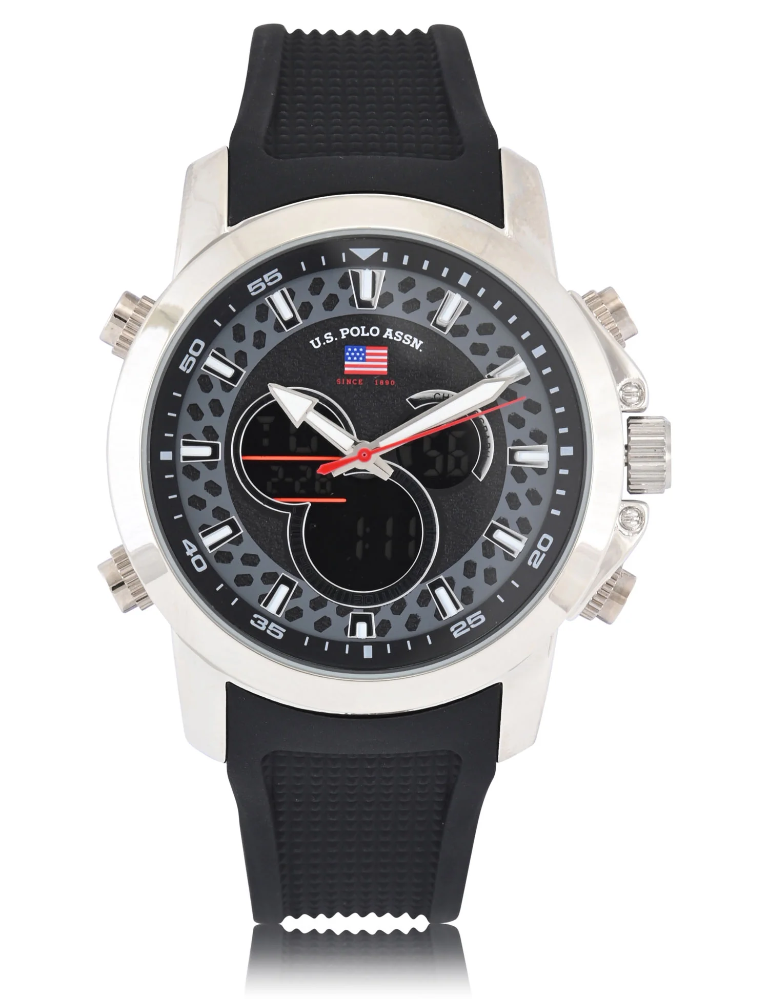 MENS BLACK STRAP ANADIGI WATCH - Image 3
