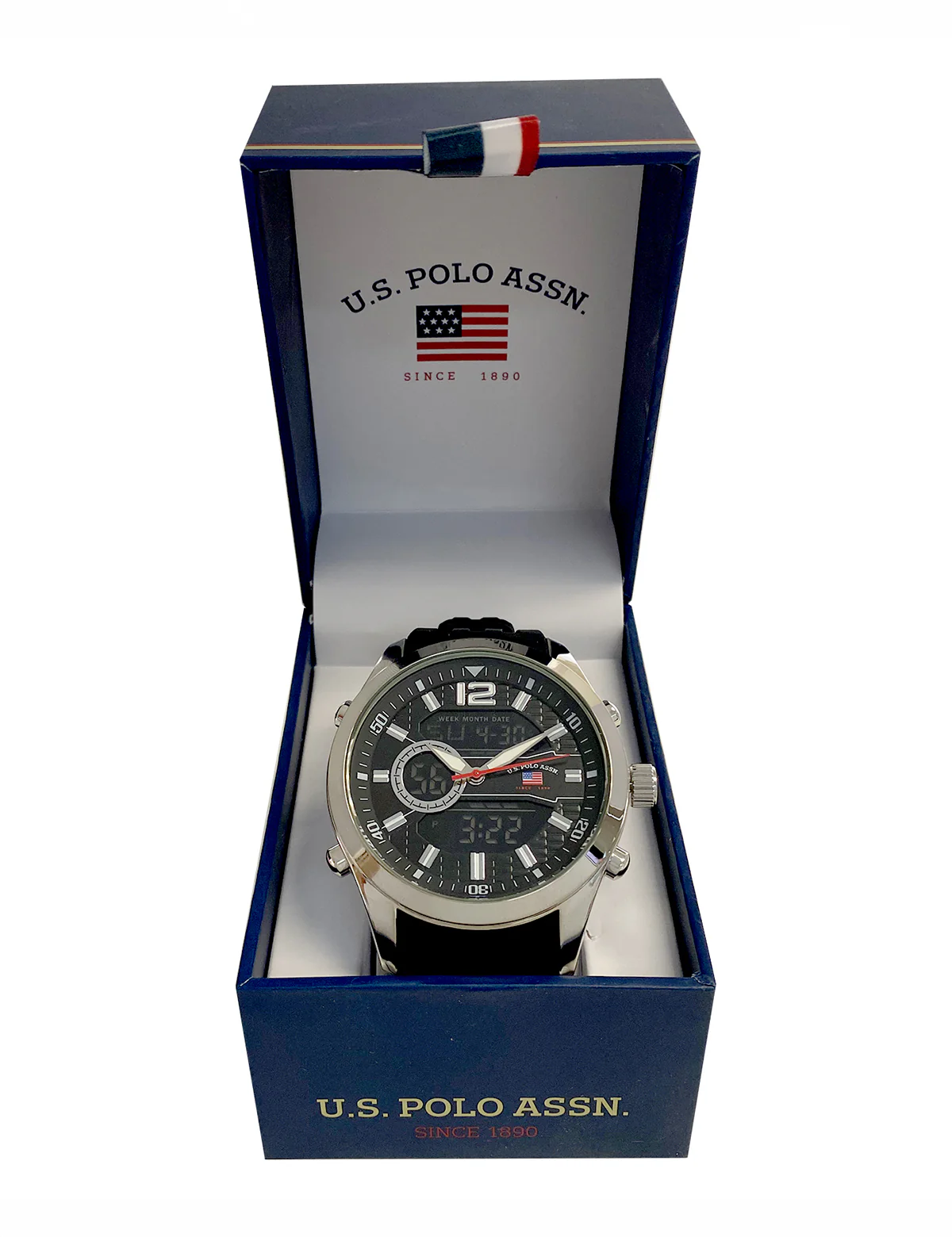 MENS BLACK STRAP ANADIGI WATCH - Image 2