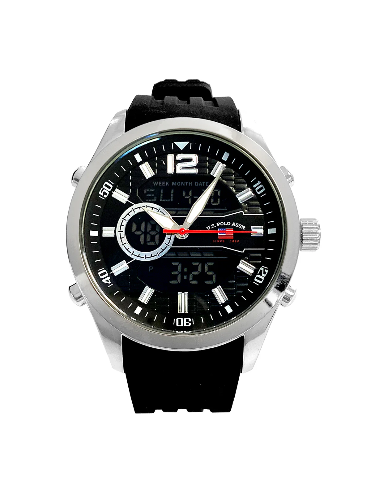 MENS BLACK STRAP ANADIGI WATCH - Image 5