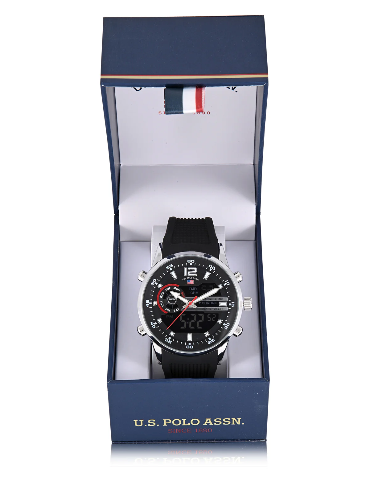 MENS BLACK STRAP ANADIGI WATCH - Image 3