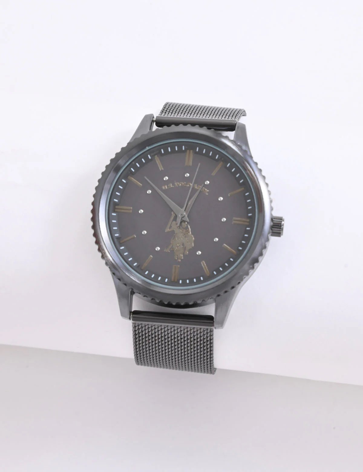 MEN'S BLACK STRAP DRESS WATCH