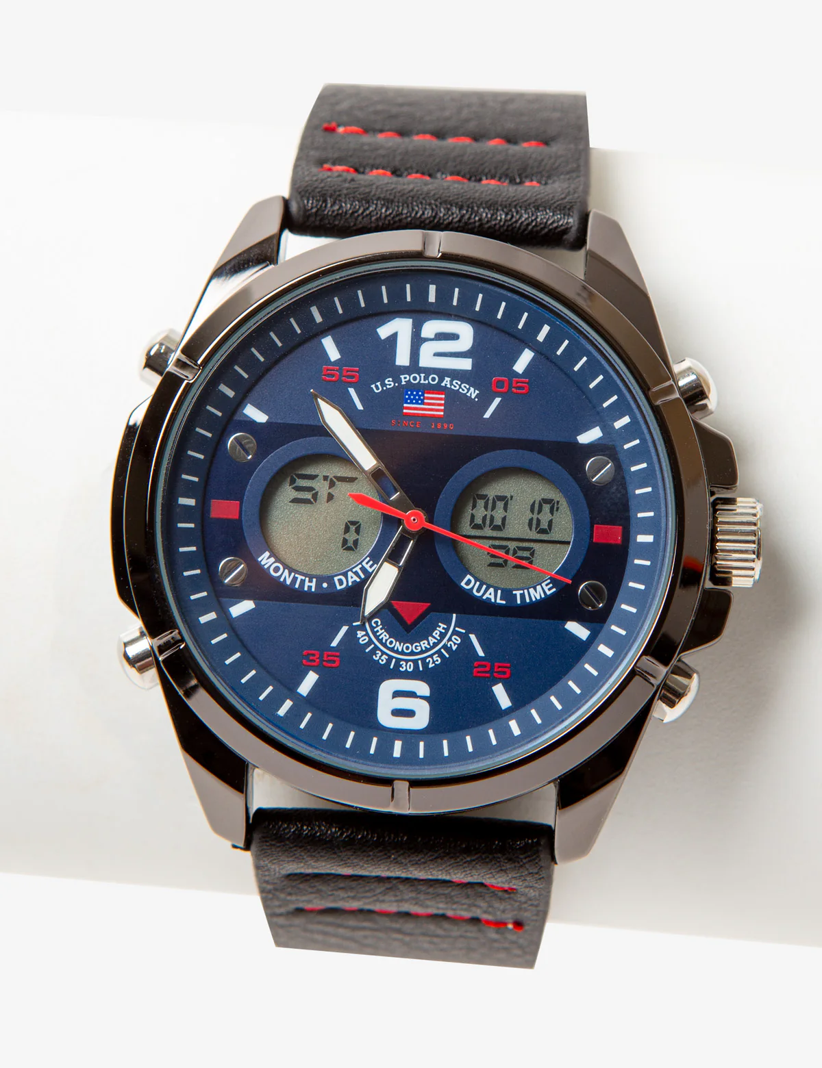 MEN'S BLUE DIAL ANA DIGI SPORT WATCH