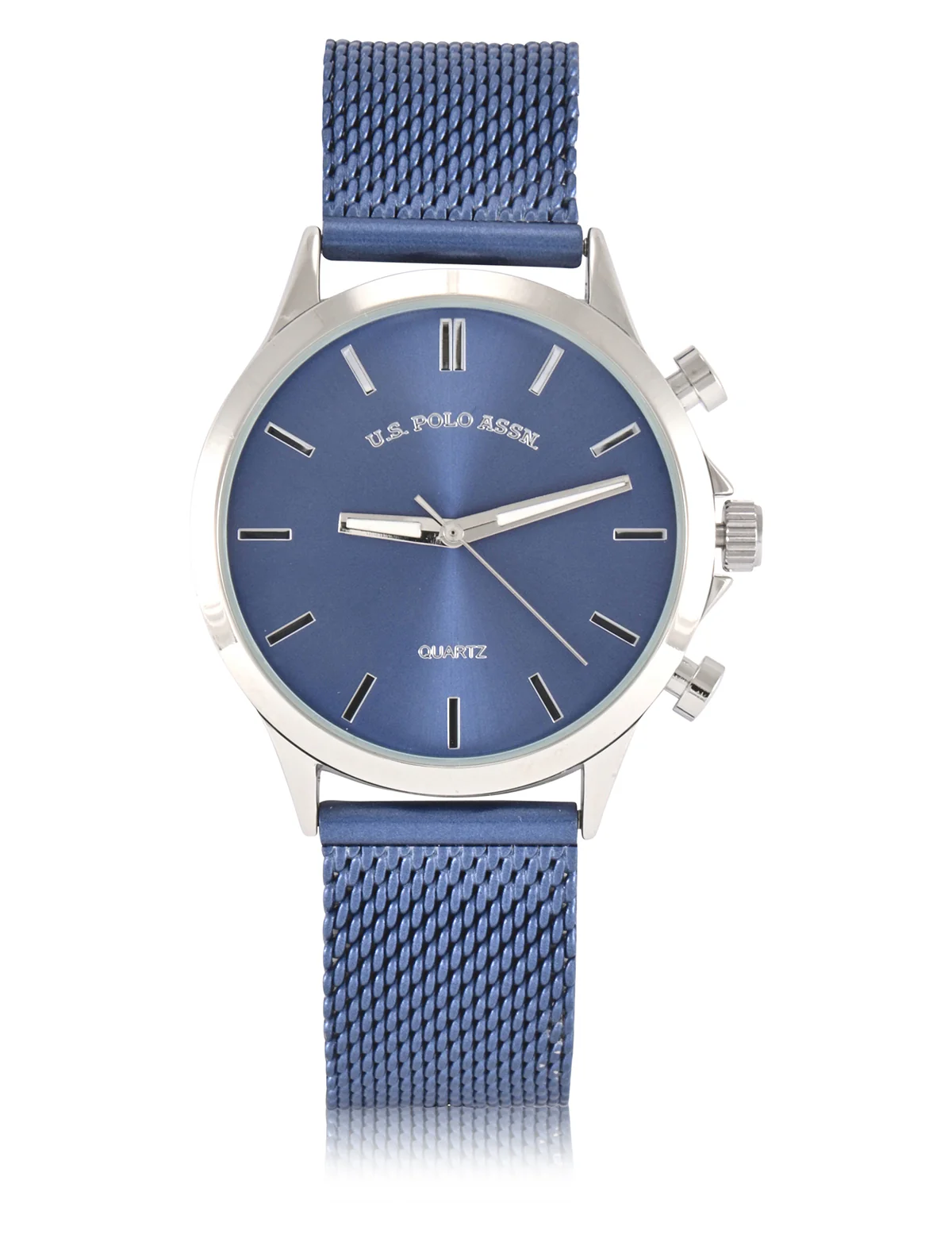 MENS BLUE MESH STRAP WATCH