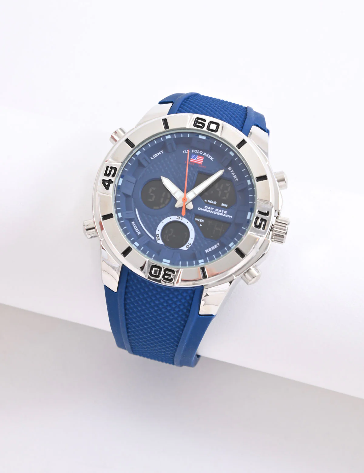 MEN'S BLUE STRAP ANA DIGI WATCH