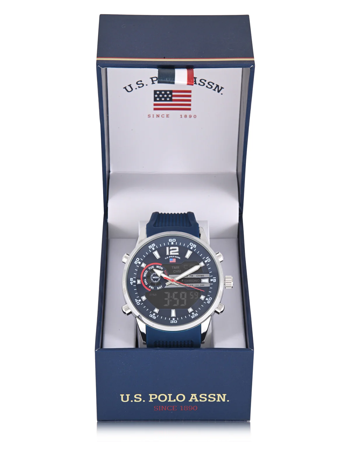 MENS BLUE STRAP ANADIGI WATCH - Image 2