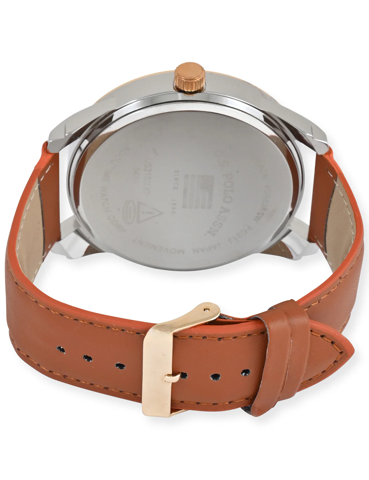 MENS BROWN STRAP WATCH & BRACELETS SET - Image 10