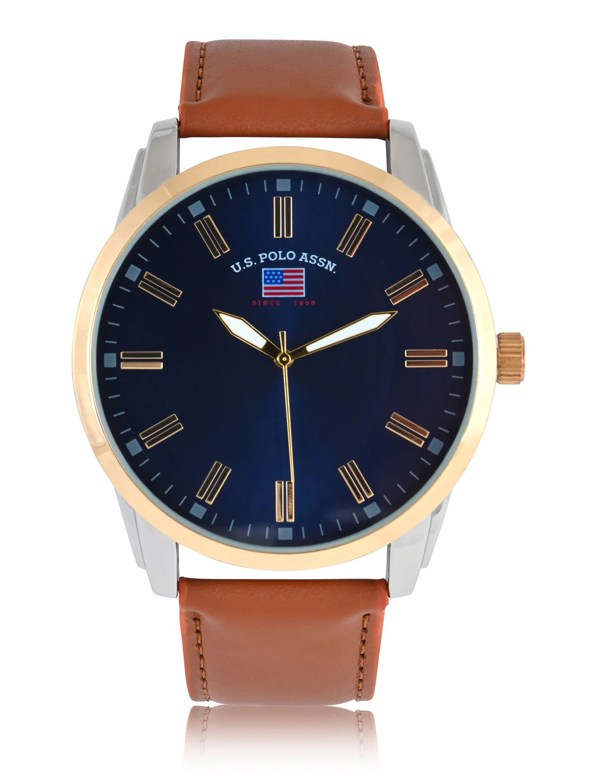 MENS BROWN STRAP WATCH & BRACELETS SET - Image 4
