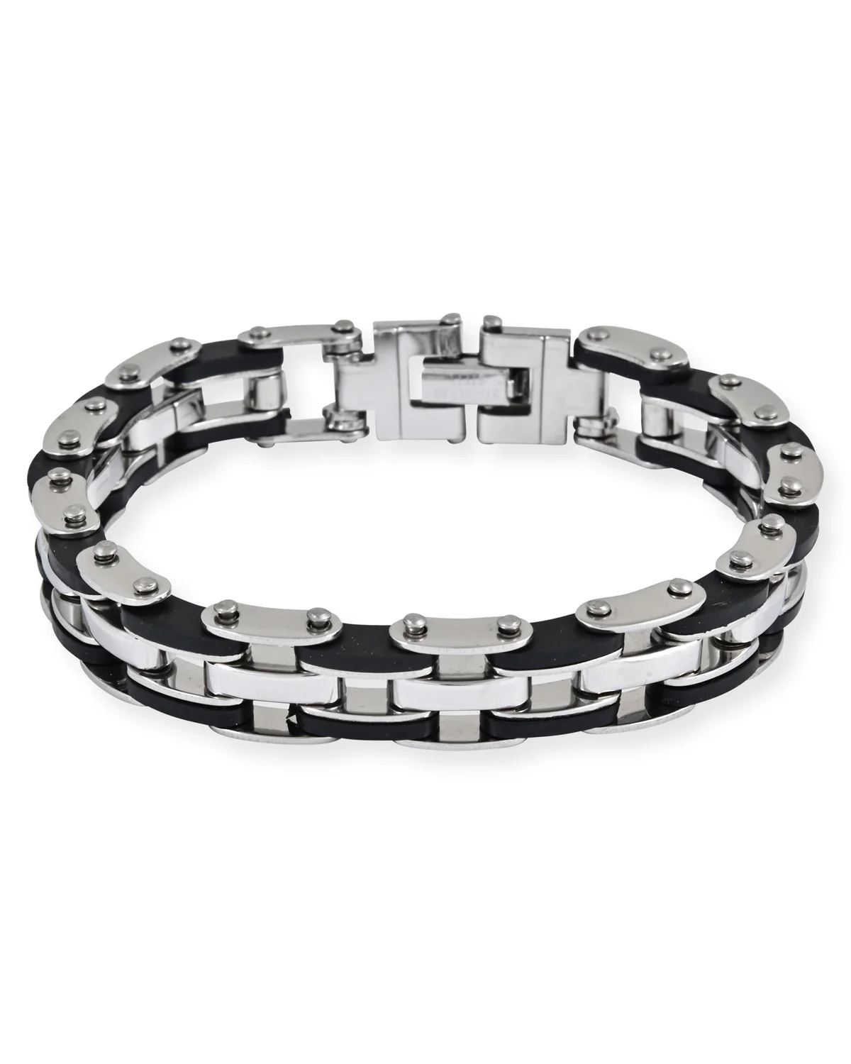 MENS BROWN STRAP WATCH & BRACELETS SET - Image 5