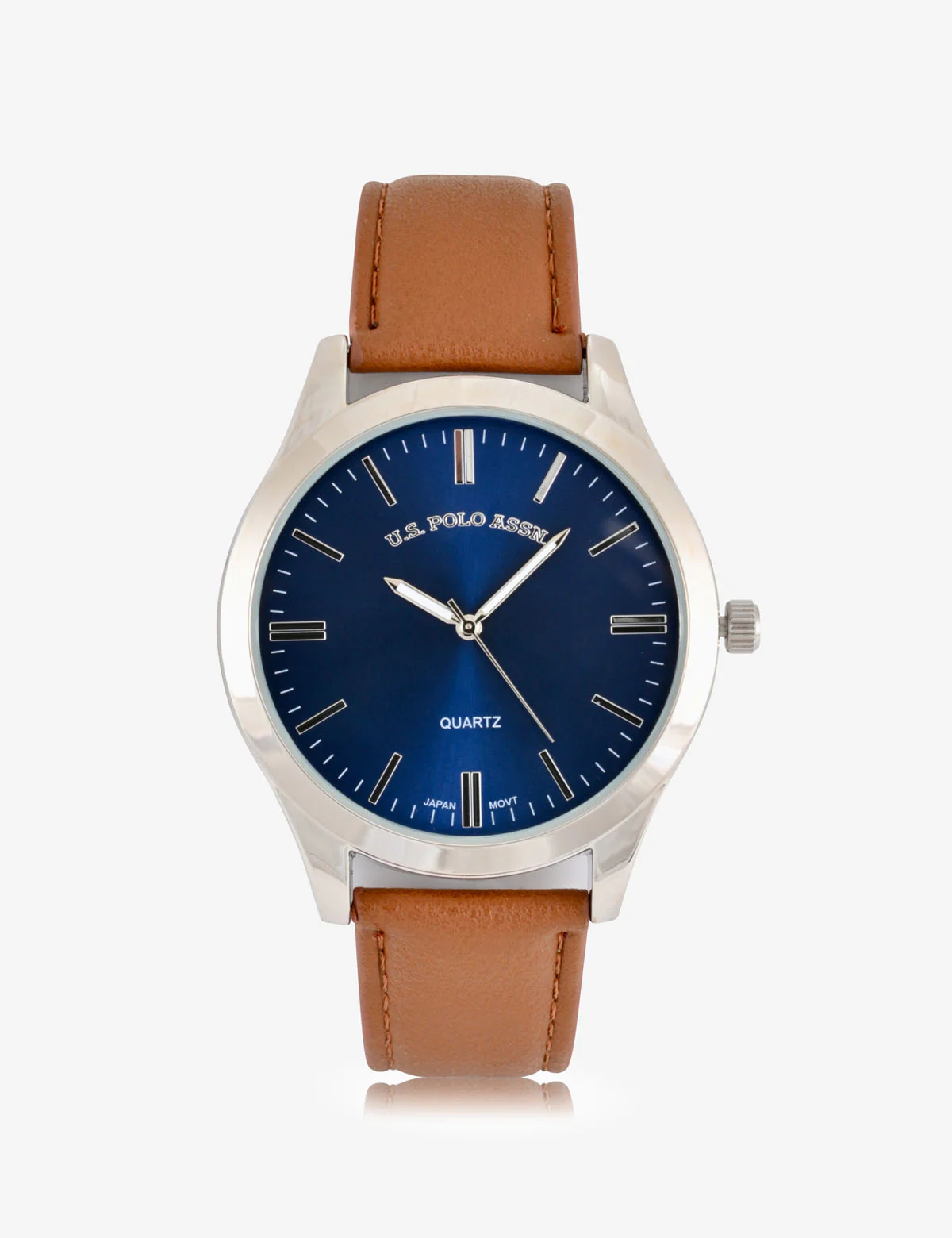 MEN'S BROWN STRAP WITH BLUE DIAL ANALOG WATCH - Image 3