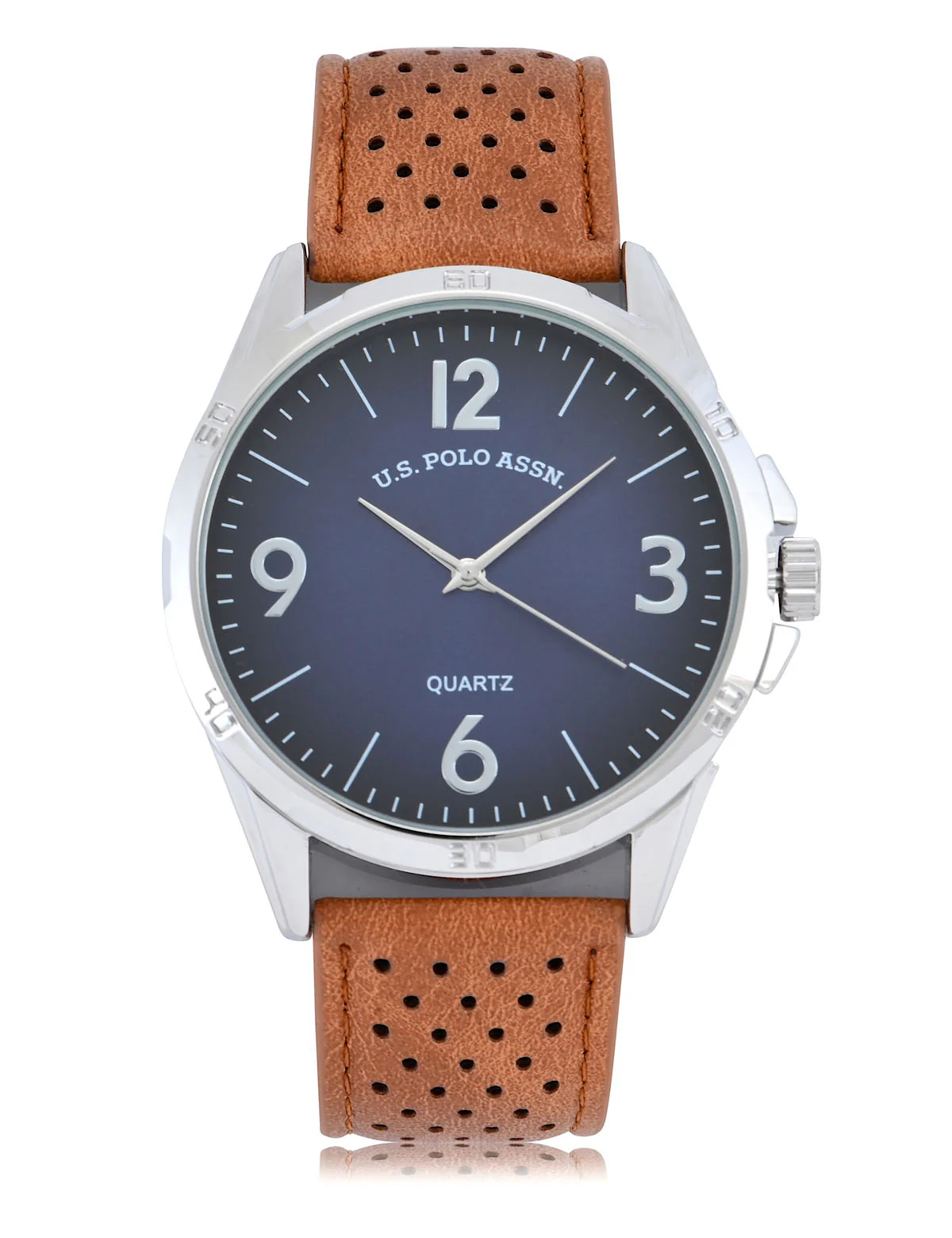 MENS CLASSIC BROWN STRAP WATCH - Image 3