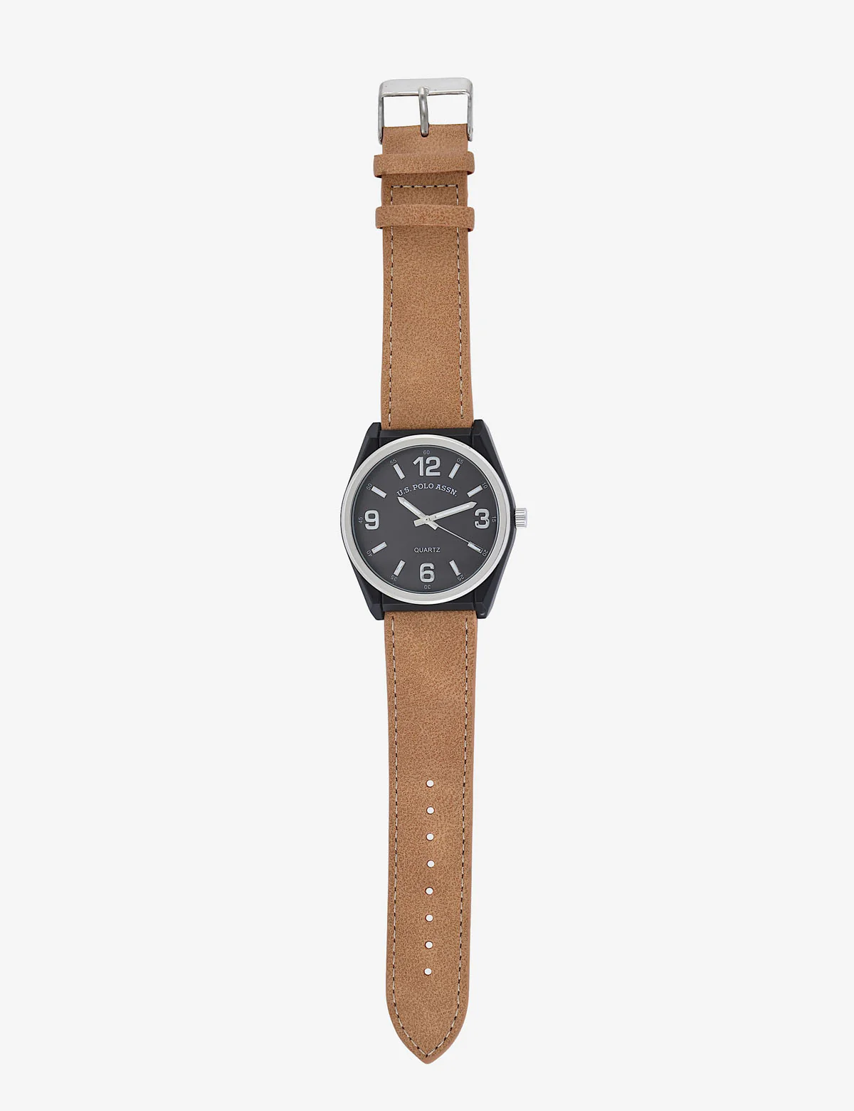 MENS CLASSIC BROWN STRAP WATCH - Image 5