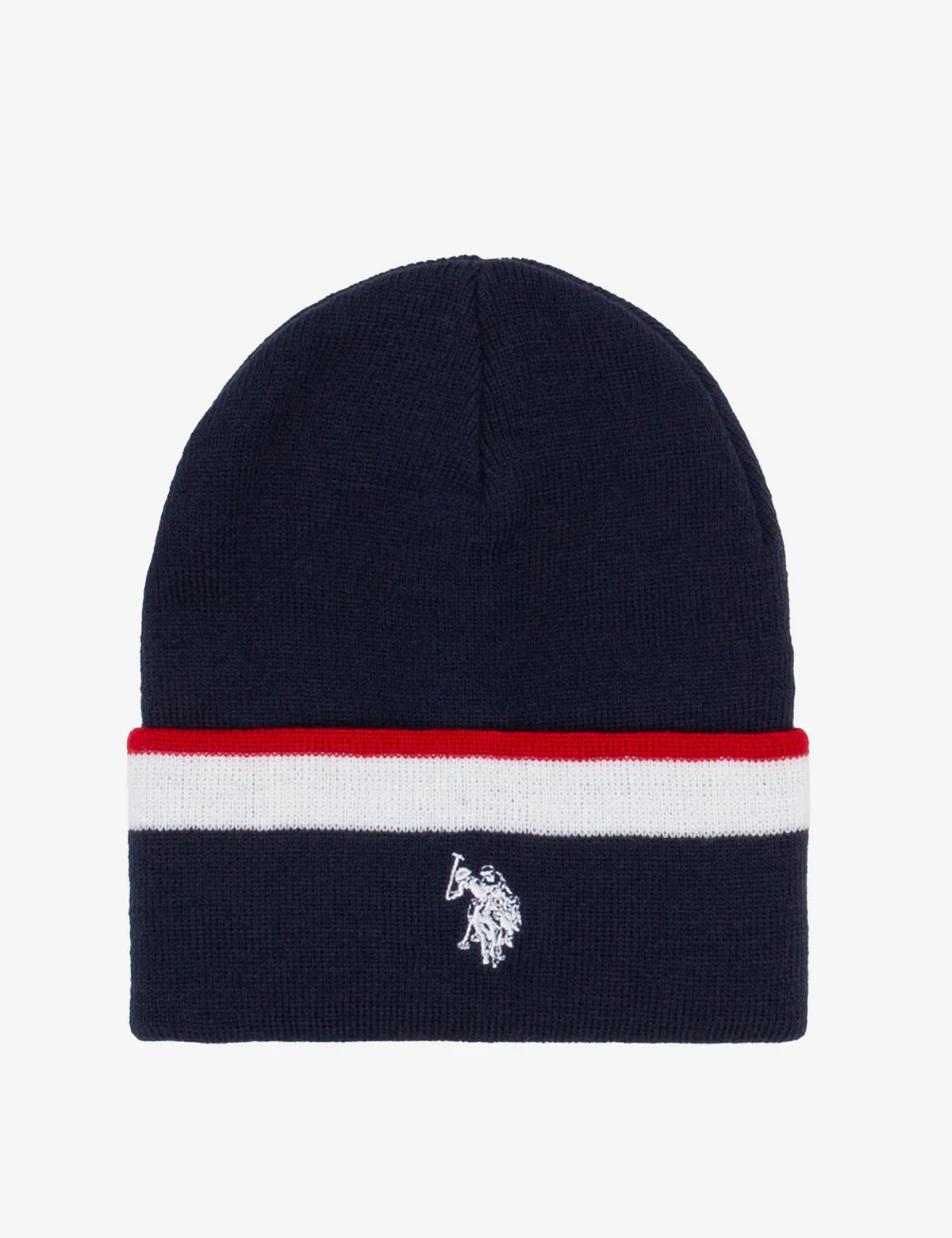 MENS CLASSIC LOGO SIGNATURE STRIPE BEANIE