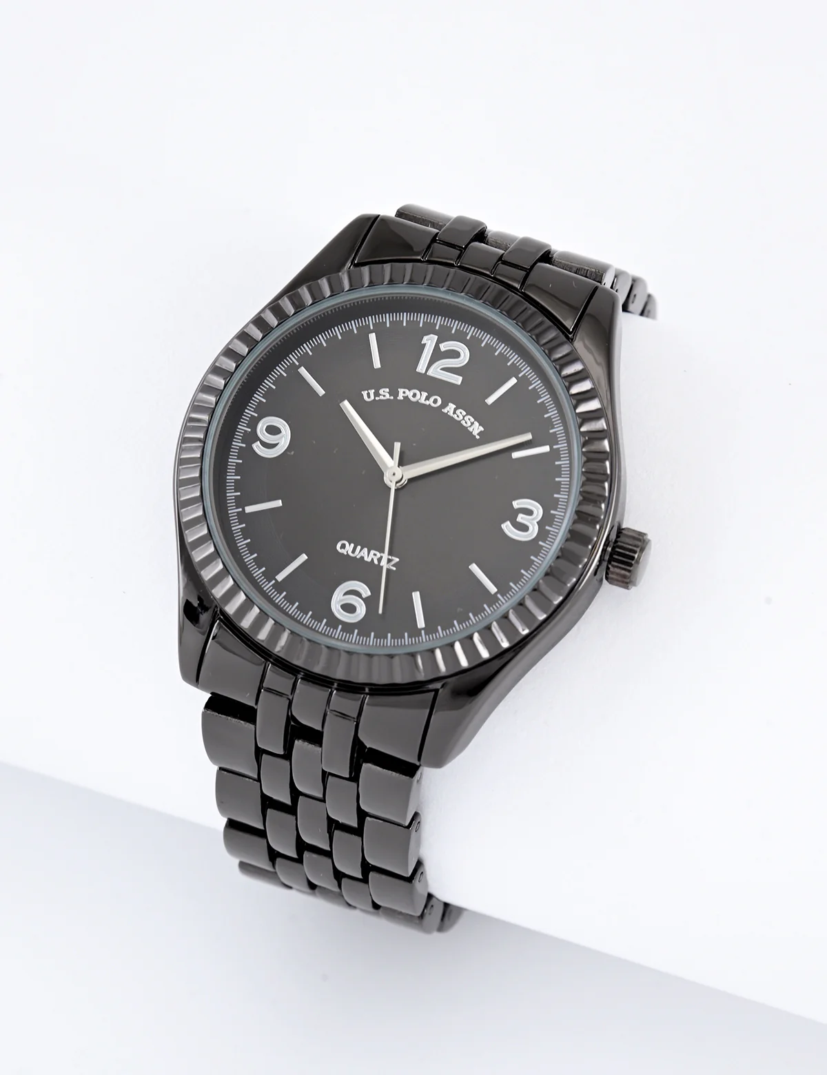 MENS DARK TONE LINK ANALOG WATCH