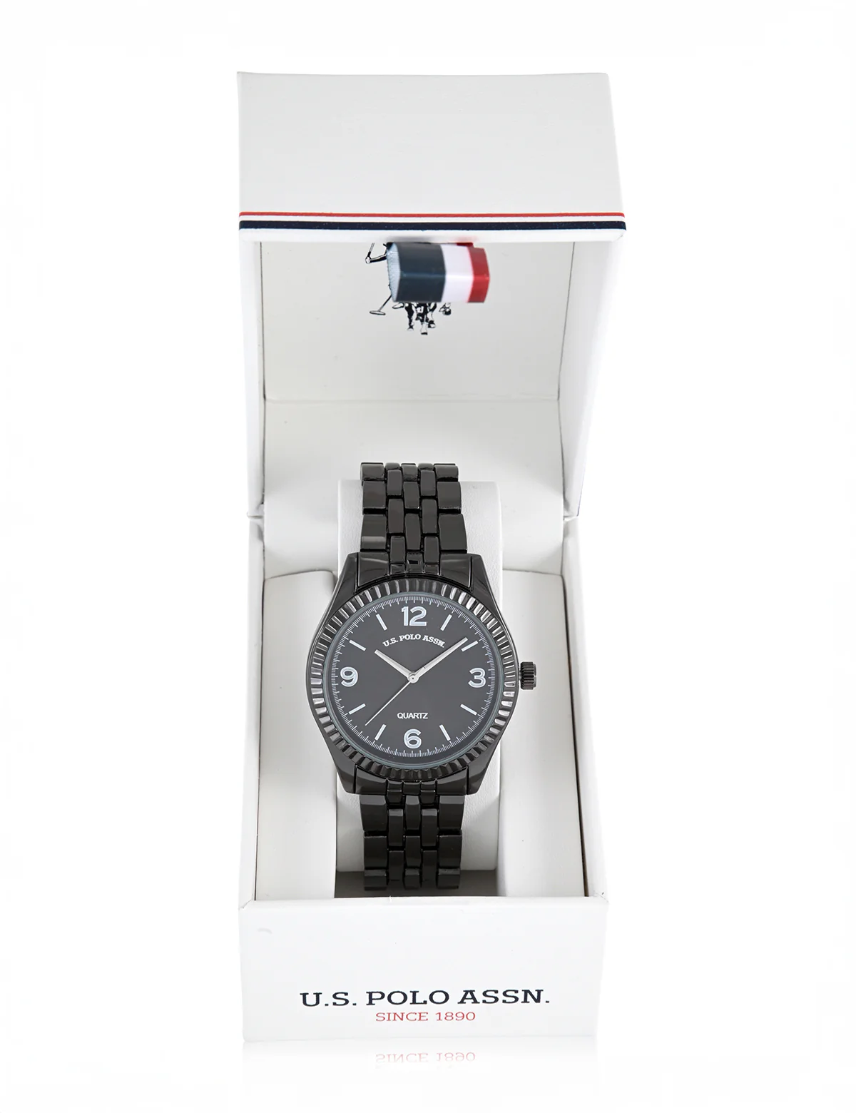 MENS DARK TONE LINK ANALOG WATCH - Image 2