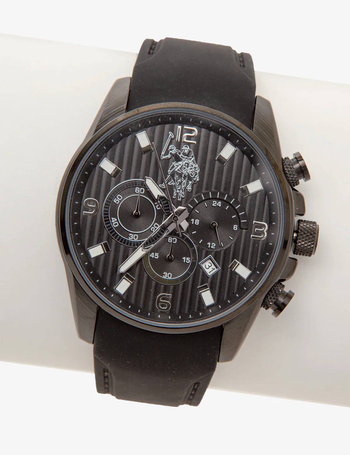 MEN'S EXCLUSIVE BLACK ON BLACK CHRONOGRAPH WATCH