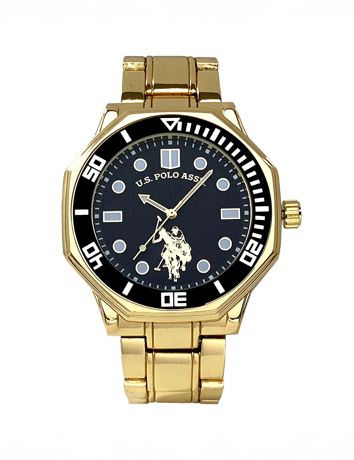 MENS GOLD LINK ANALOG WATCH - Image 2