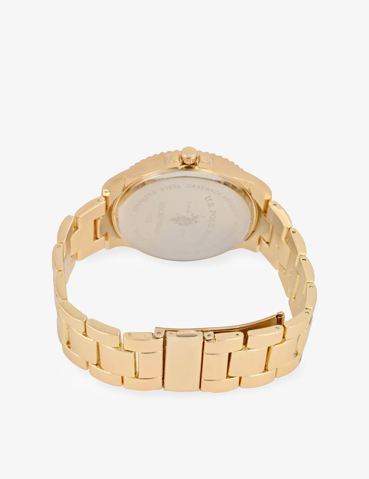 MEN'S GOLDTONE AND GREEN SPORT BEZEL ANALOG WATCH - Image 4