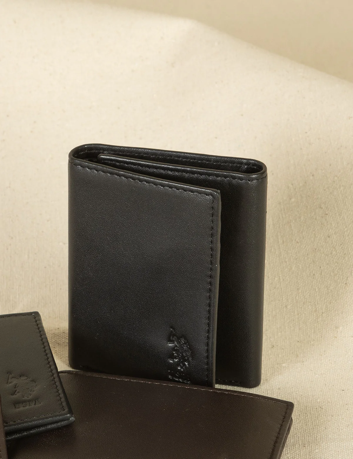 MENS LEATHER TRIFOLD WALLET - Image 12