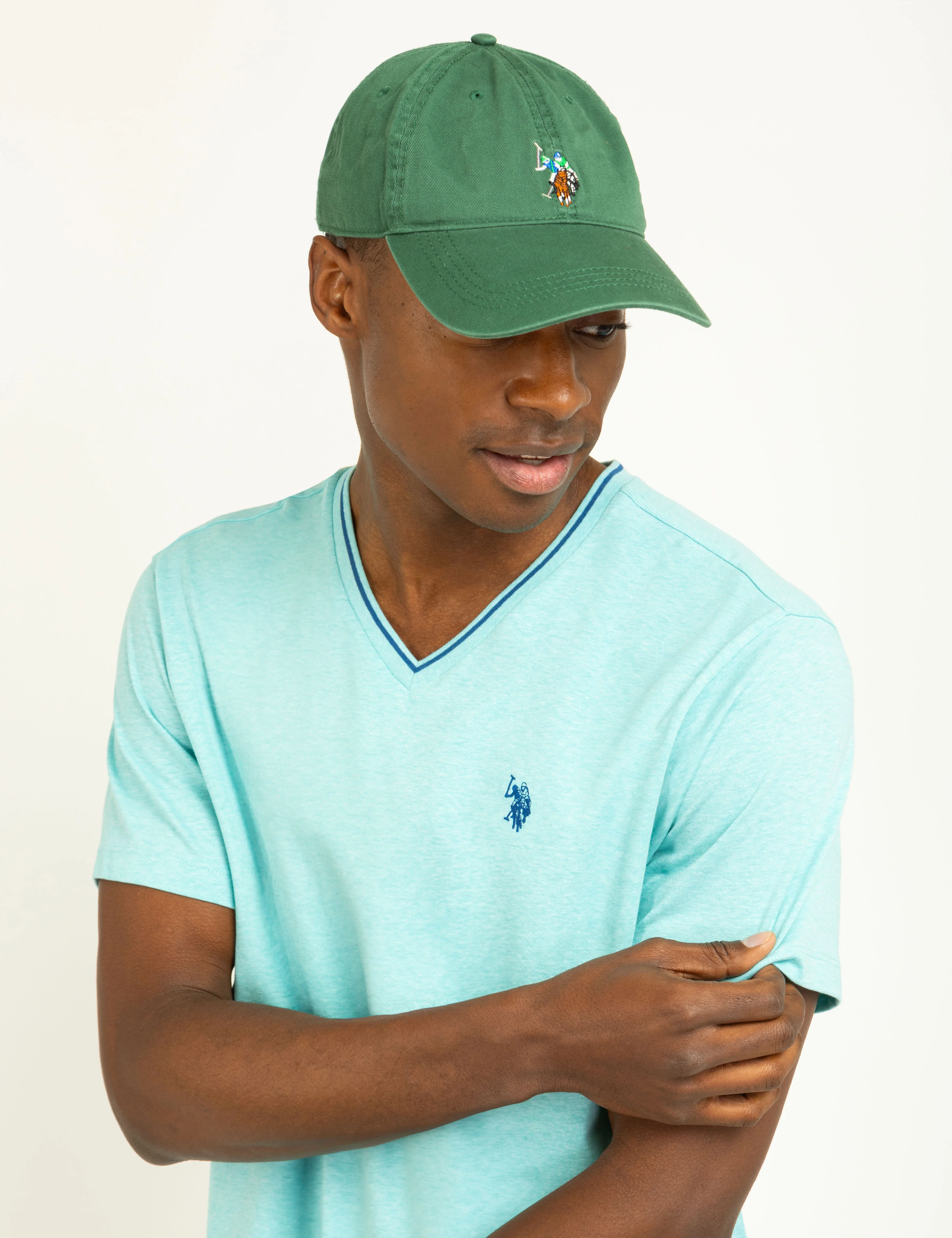 MENS MULTICOLOR CENTER LOGO HAT - Image 12